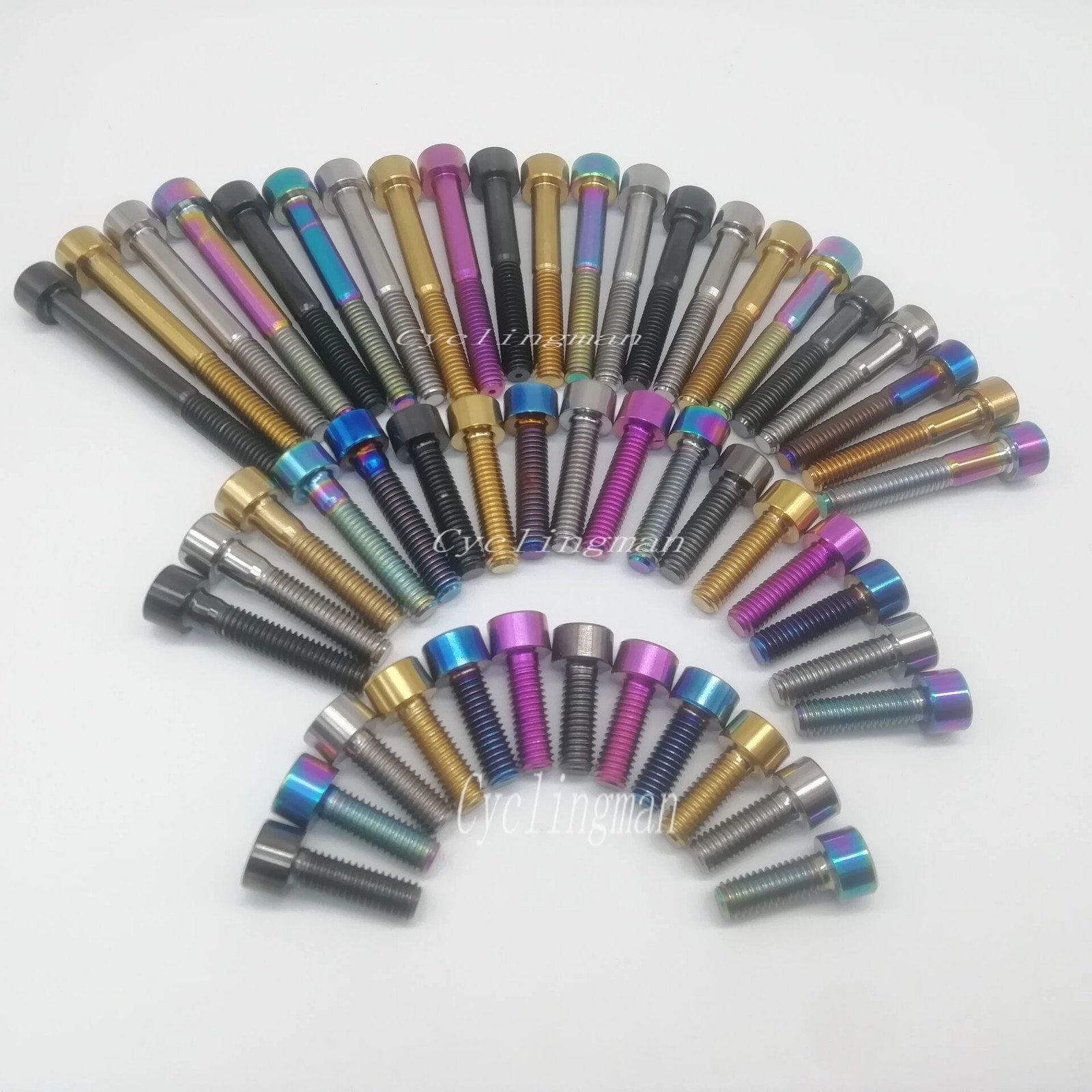 Cyclingman Titanium Ti Bolts M6x16 18 20 25 30 35 40 45 50 55mm Stigma Screw for