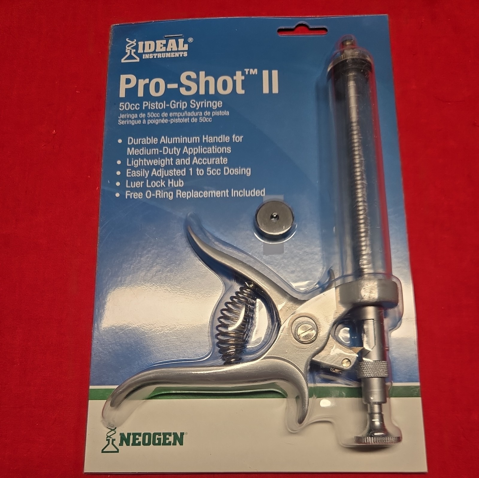 Ideal Instrument Pro-Shot ll 50 cc Pistol-Grip Syringe New