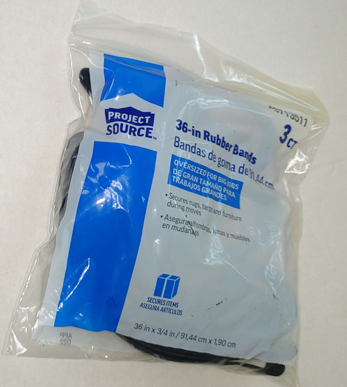 36″ Oversized Rubber Bands Project Source 3 Pack Furniture Moving Secure Tarps