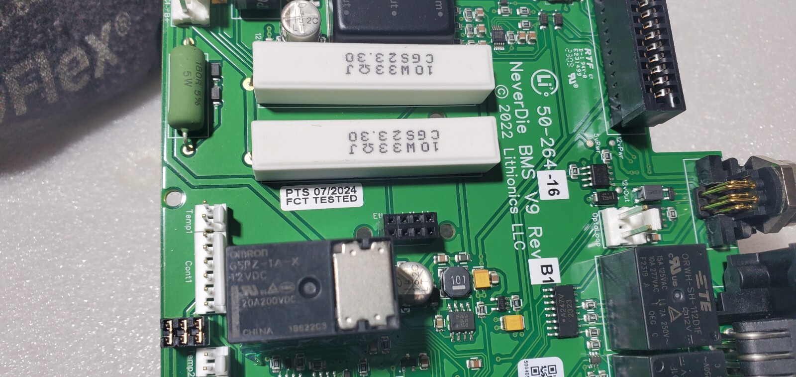 Lithionics Never Die BMS V9 ver. B1 controller board PTS 07/2024