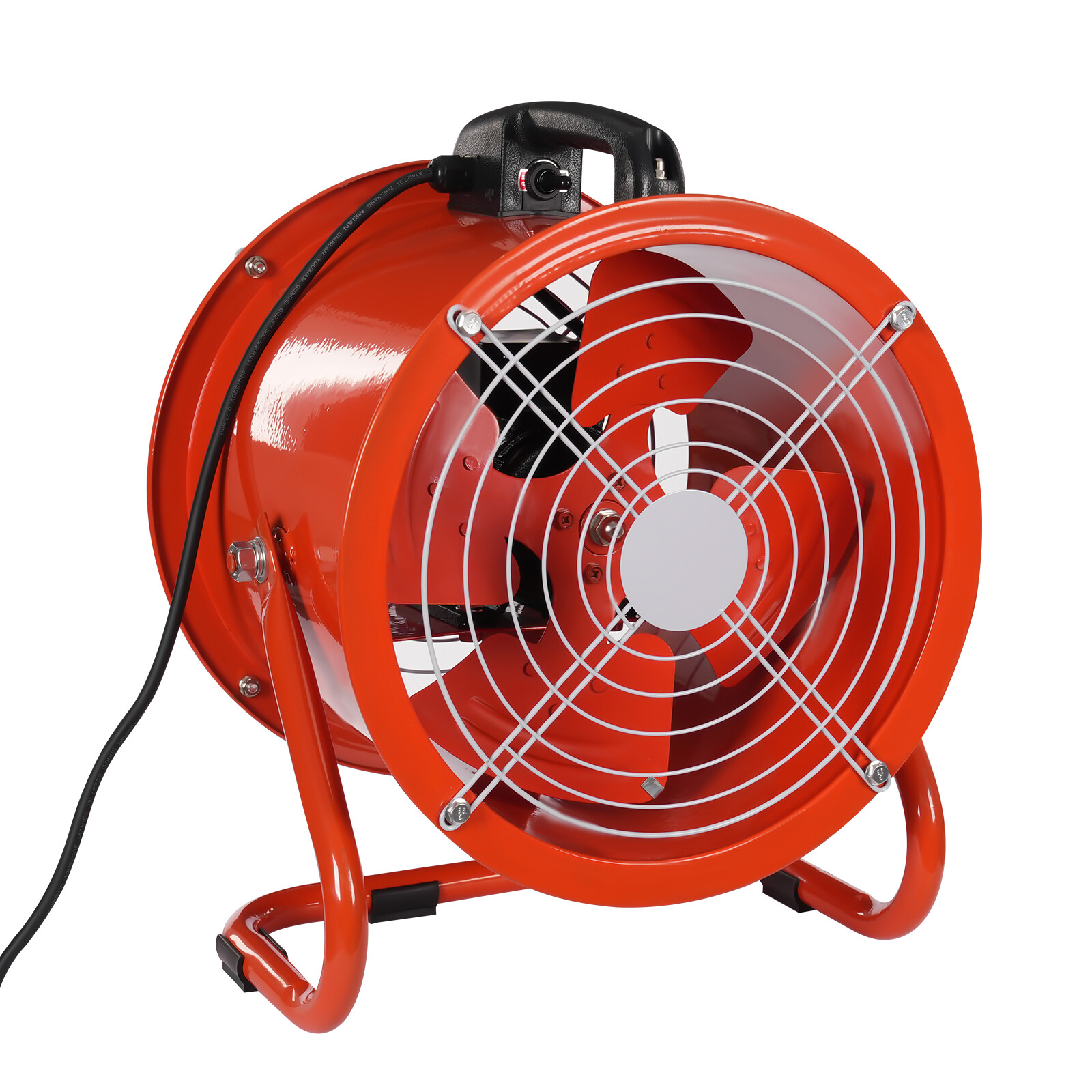 Axial Blower Exhaust Fan 12″ Portable Exhaust Fan Utility Blower Fan Ventilation