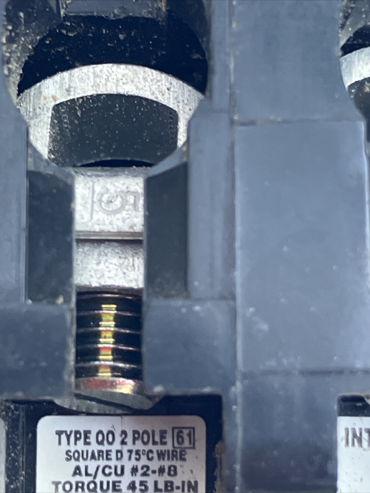 Square D QO240 40 Amp 2 Pole Yellow «D» QO Plug-in Circuit Breaker 120/240 USED