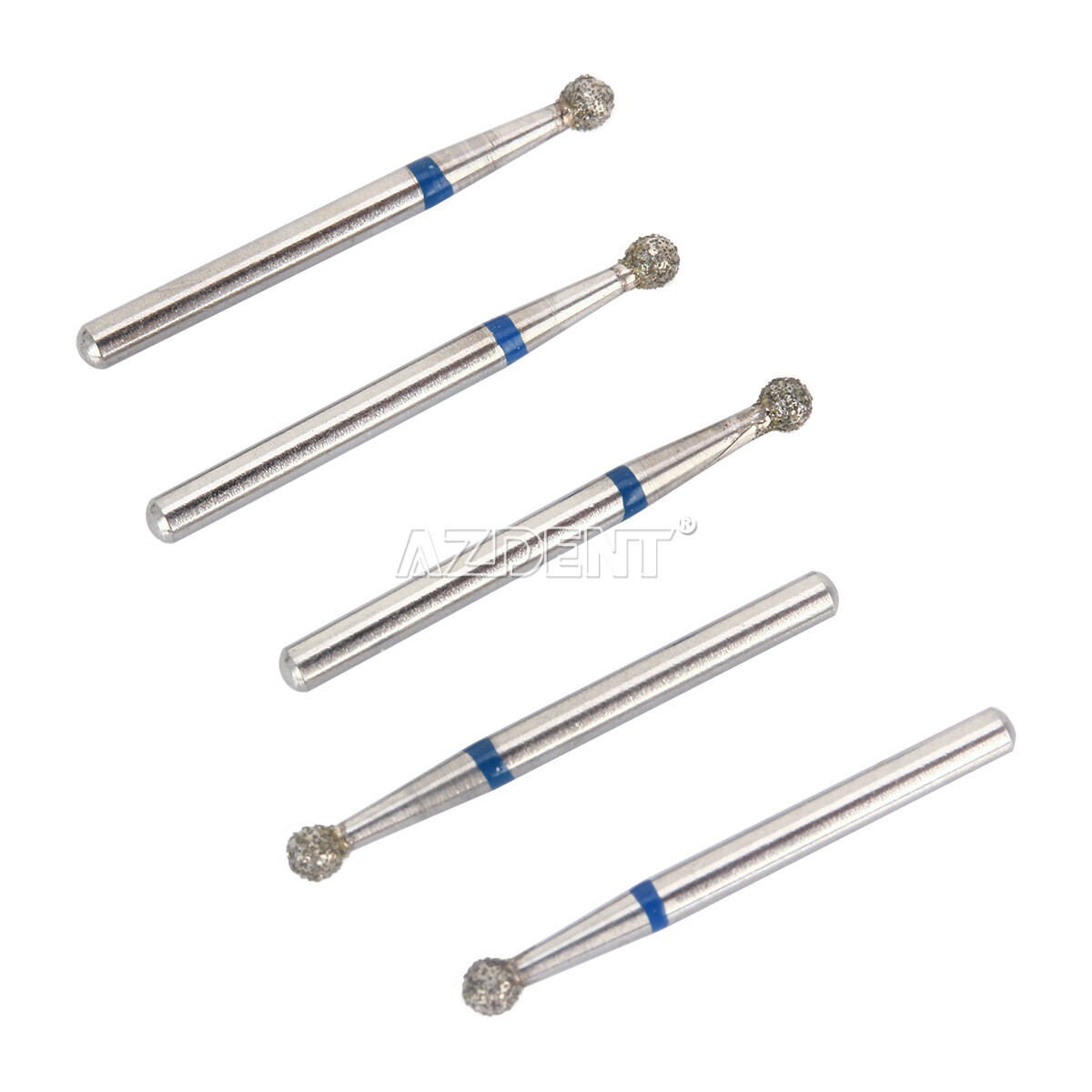 100 Types AZDENT Dental FG Diamond Burs for High Speed Handpiece 5pcs/box