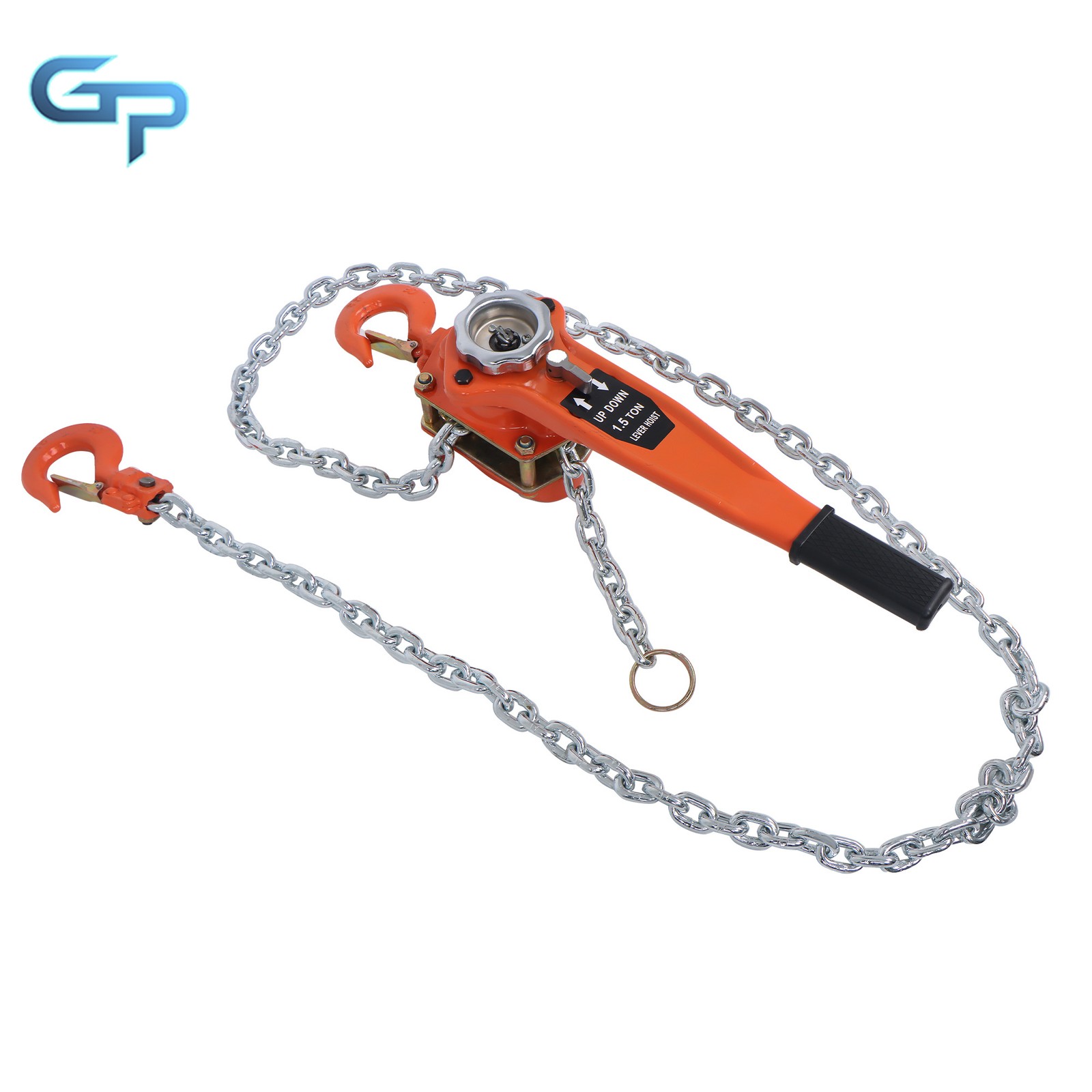 Heavy Duty G80 Chain 1-1/2 Ton 10FT Come Along Manual Lever Chain Hoist