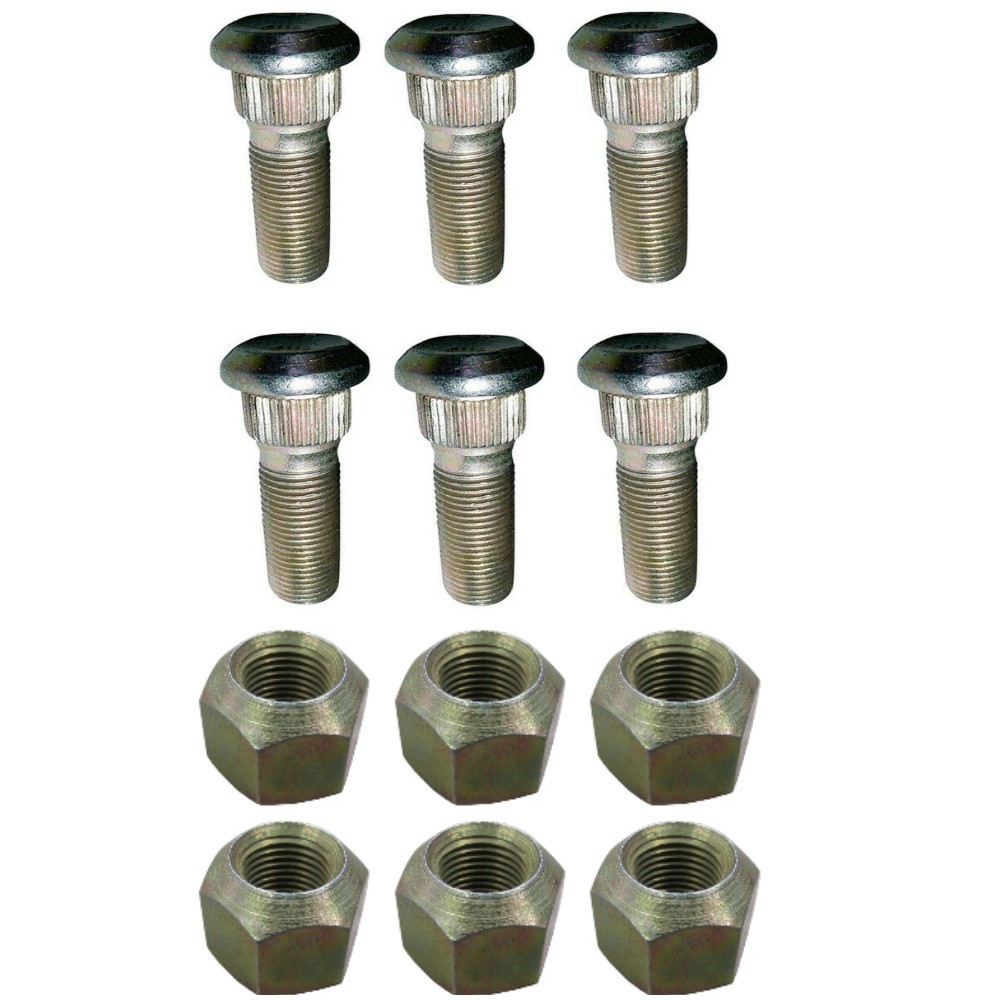 Front Wheel Studs with Nuts Fits Ford New Holland 333 701 C5NN1107F C5NN1012B