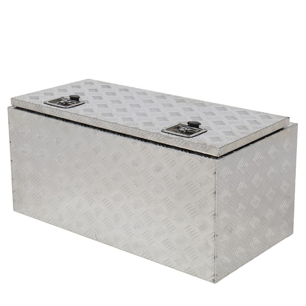 36″ Aluminum Under Body Toolbox 5 Bar Tread Silver