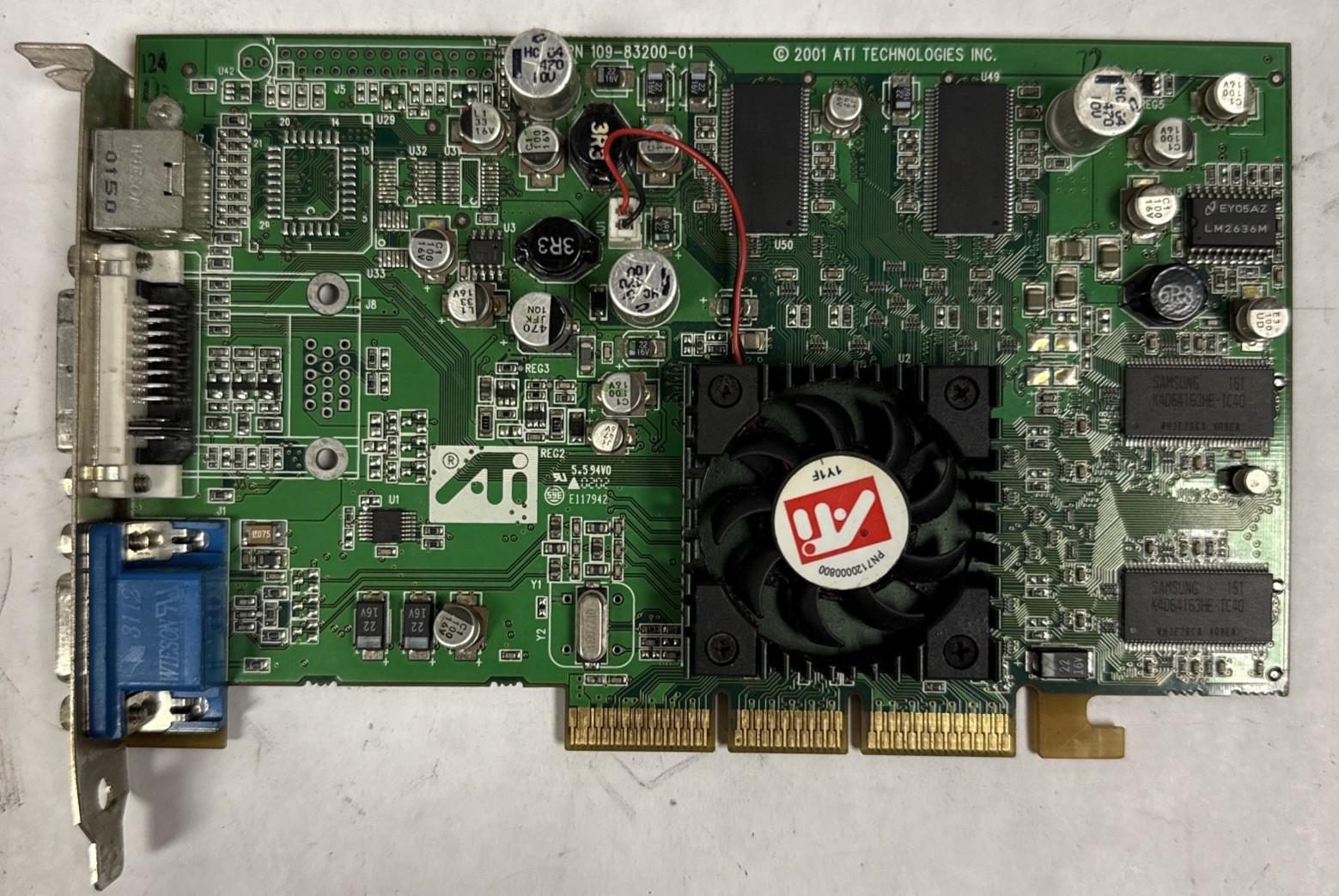 ATI 109-83200-01 Radeon 7500 64MB DDR AGP Graphics video card