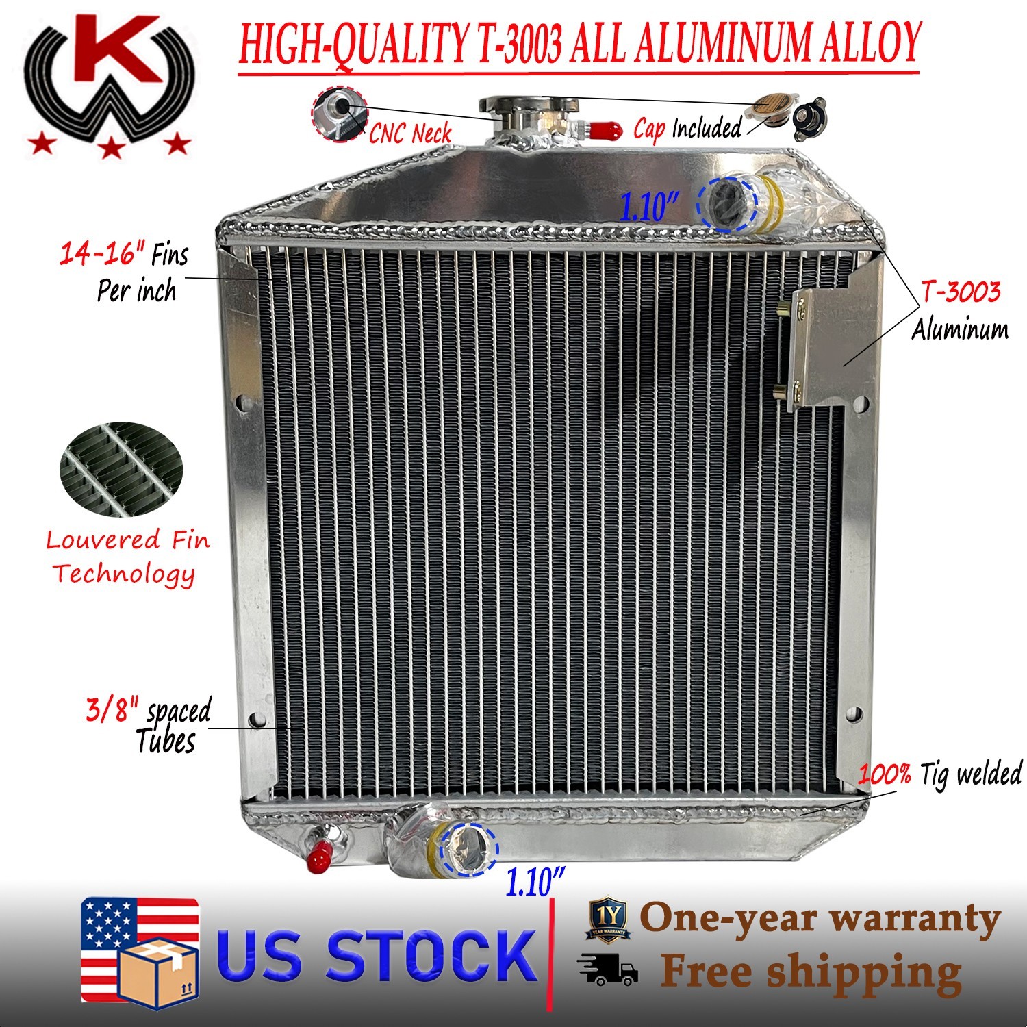 Radiator Fits Yanmar 1601 1602 1610 1702 1720 YM1601 YM1602 YM1702 #12468-44500