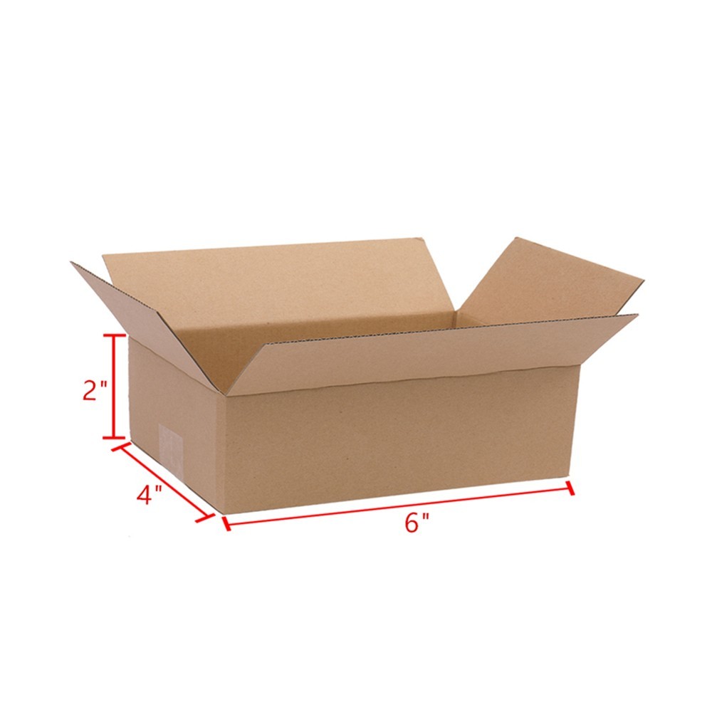 100Ps 6x4x2″ Mailing Packing Shipping Box Corrugated Carton Corrugated Paper Box