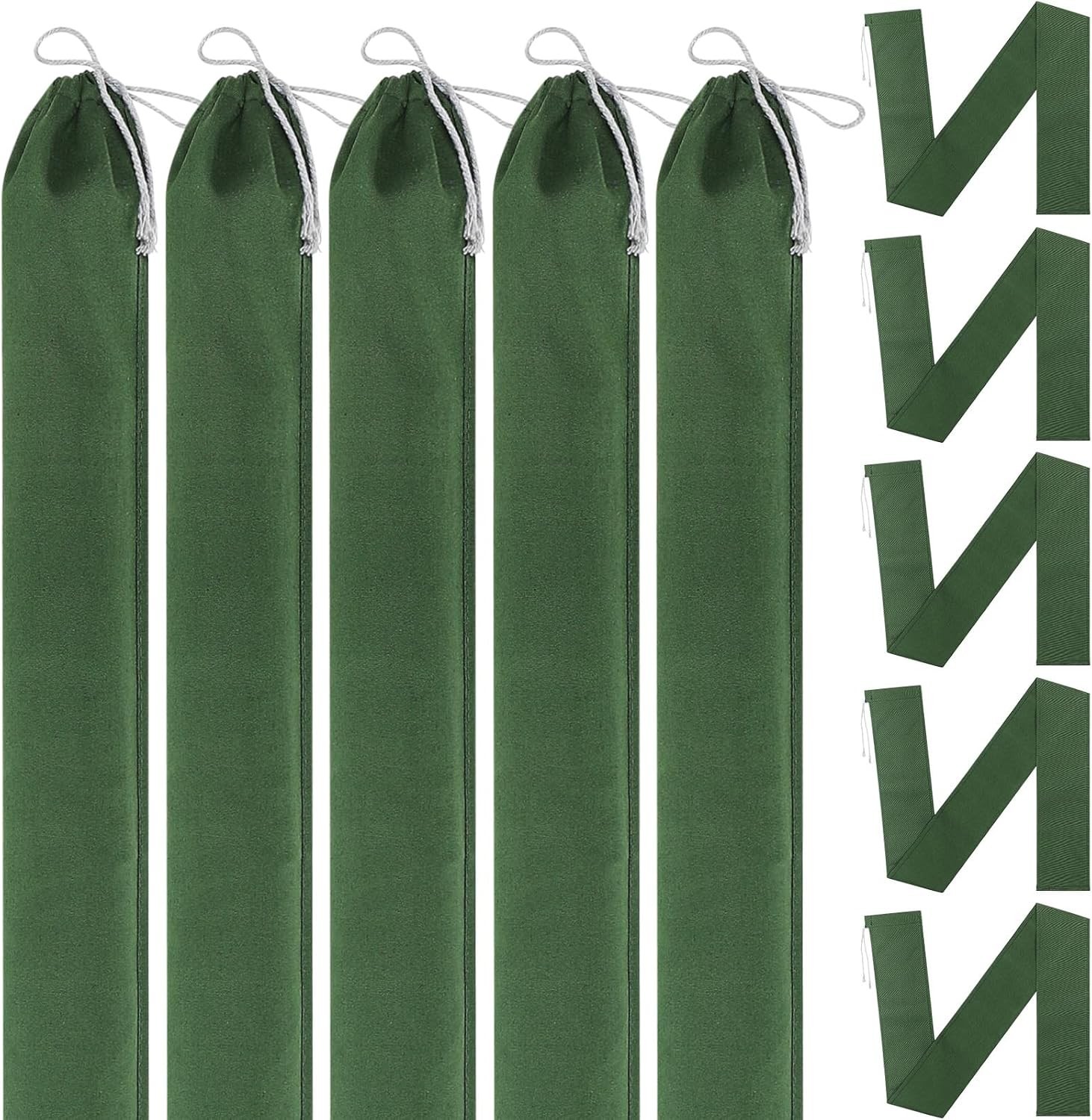 5 Pcs 5′ X 4.7» Tube Sand Bags for Flooding Long Sand Bags Thickened Reusable C