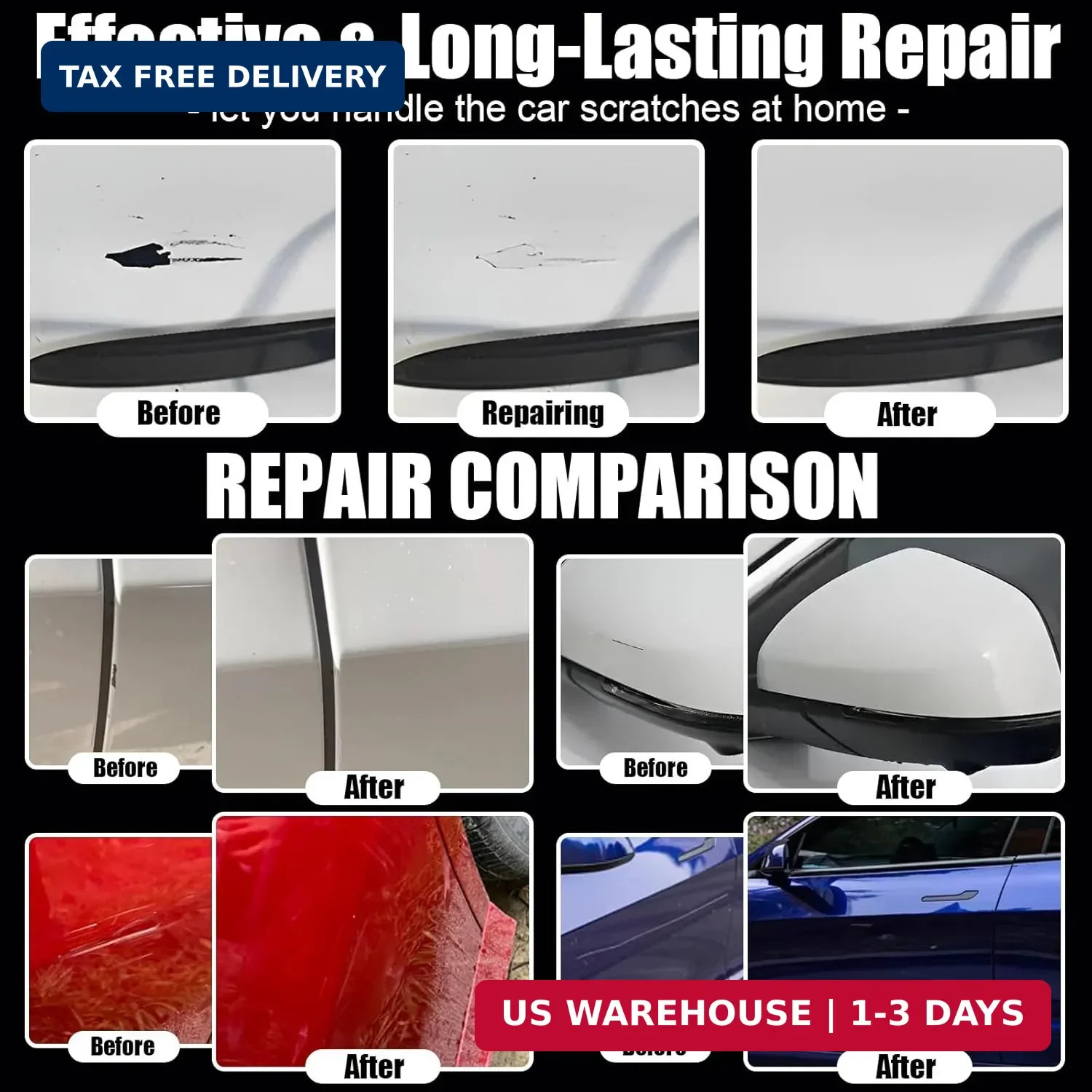 GXD/WA130H Sterling Gray Metallic Touch Up Paint for Chevrolet, Car Scratch Repa