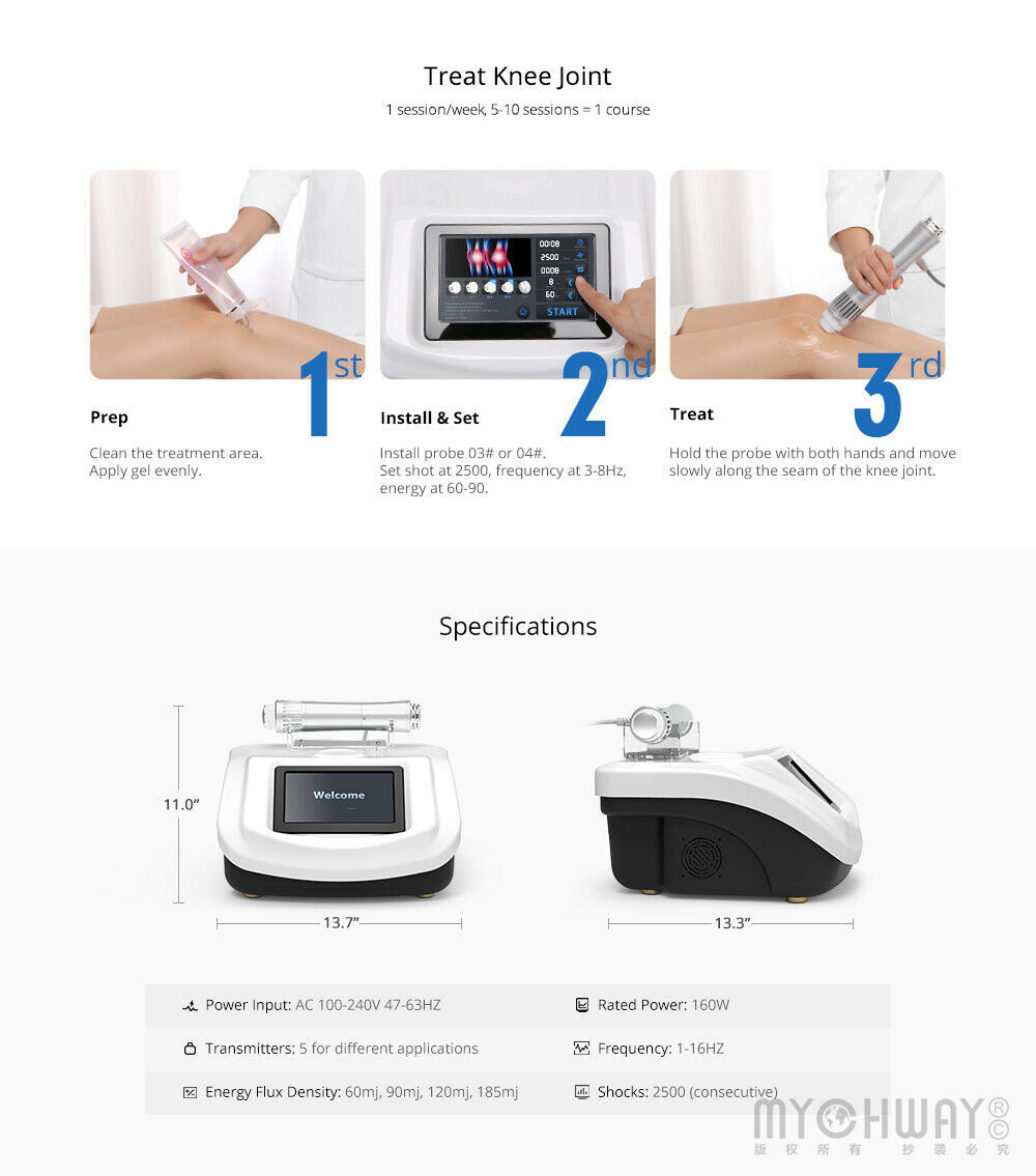 ED Shockwave Therapy Treatment Machine Body Pain Removal Erectile Dysfunction US