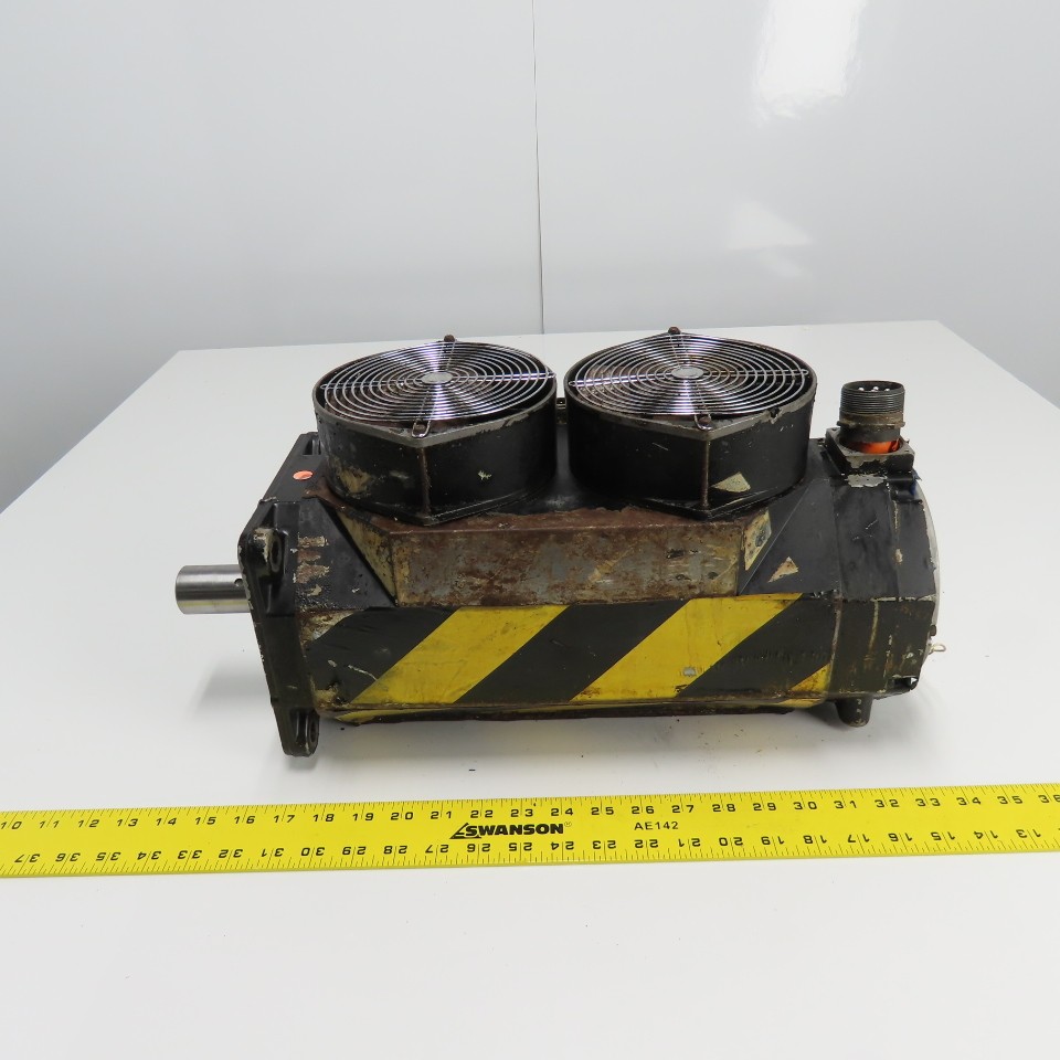 GE Fanuc A06B-015-B075#7008 7.3KW AC Servo Motor 3Ph 184V W/ Fan Parts/Repair