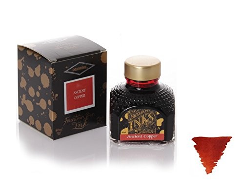 Diamine Fountain Pen Ink, 80 ml Bottle, Ancient Copper 2.7 fl oz