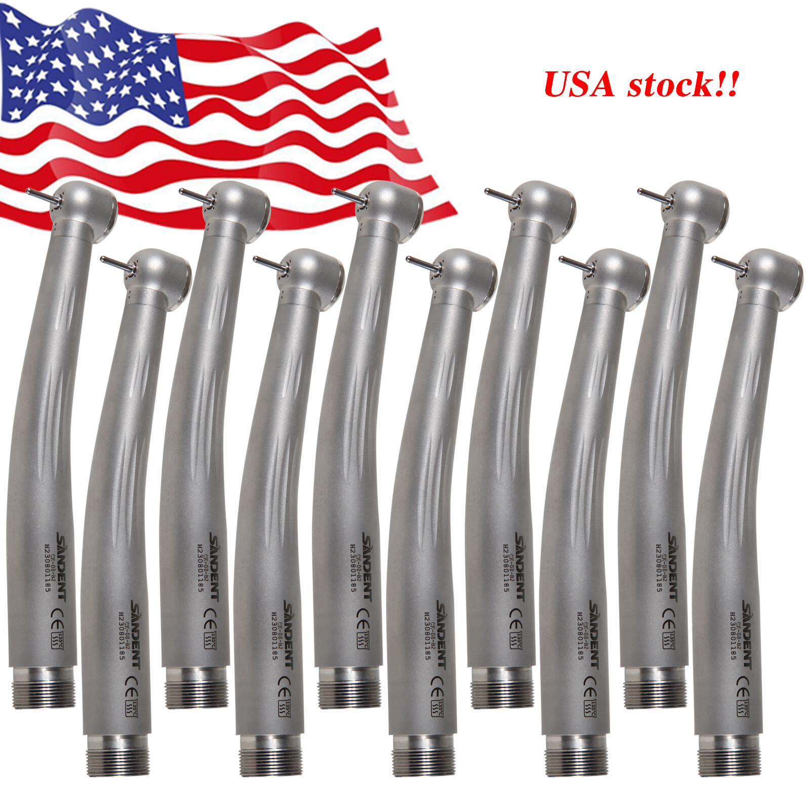 1-10 NSK Pana Style Dental High Speed Handpiece Ceramic Bearing 2 Holes Borden