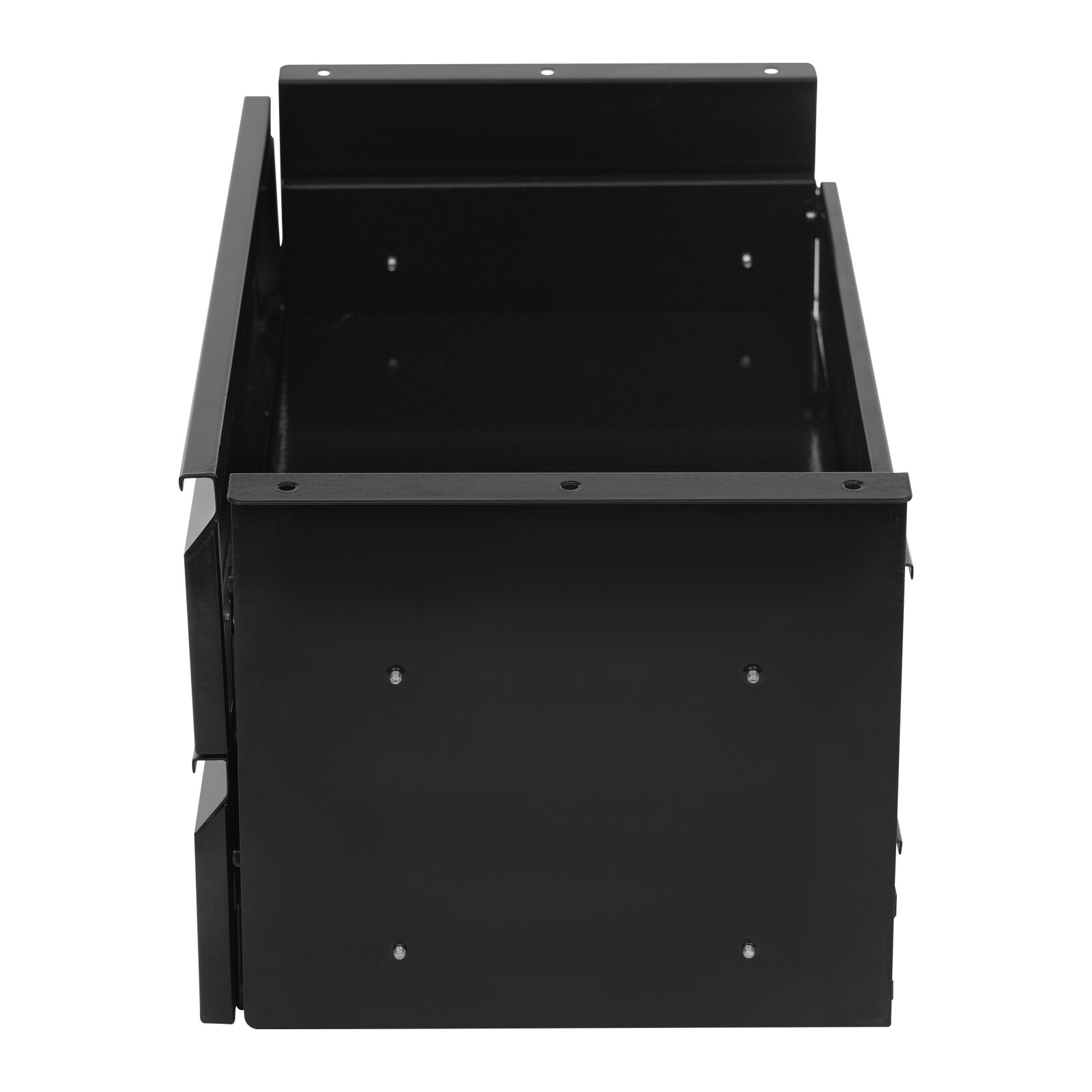 2 Layer Steel Under Desk Drawer Slide Out Dual Tier Under Desk Drawer Organizer