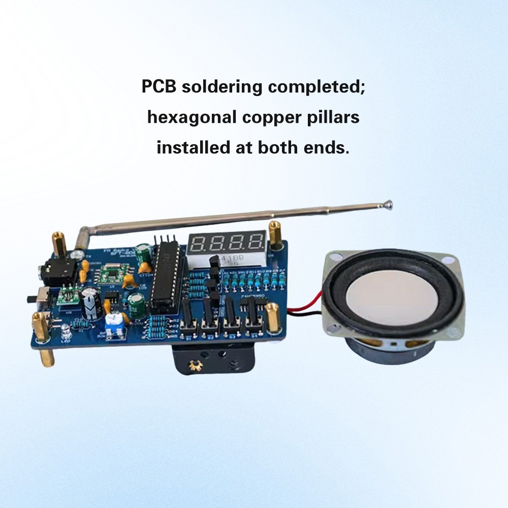 Digital FM Radio DIY Electronic Kits Soldering Practice Learning Kit 87.5-108MHz