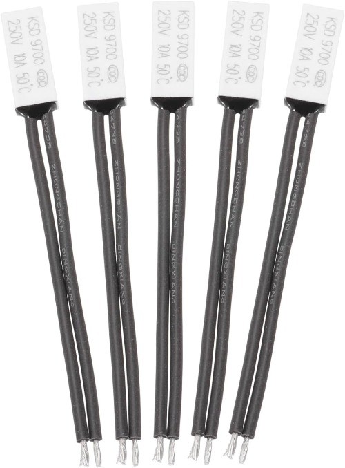 KSD9700 Thermostat 5Pcs 50°C 122°F Normally Close Thermal Protector Switch N.C