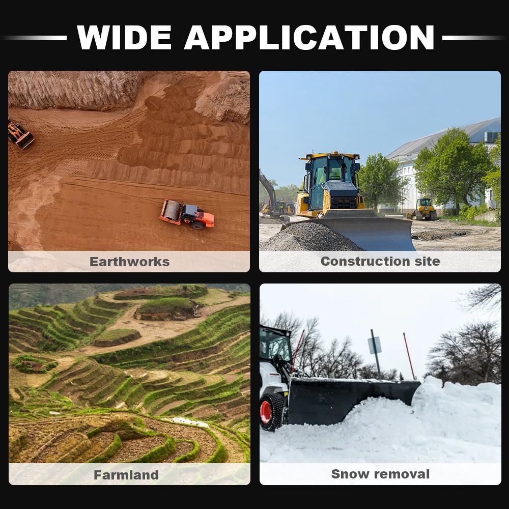 HUAYEE FREE SHIP Bull Dozer attachment skid steer loader attachments