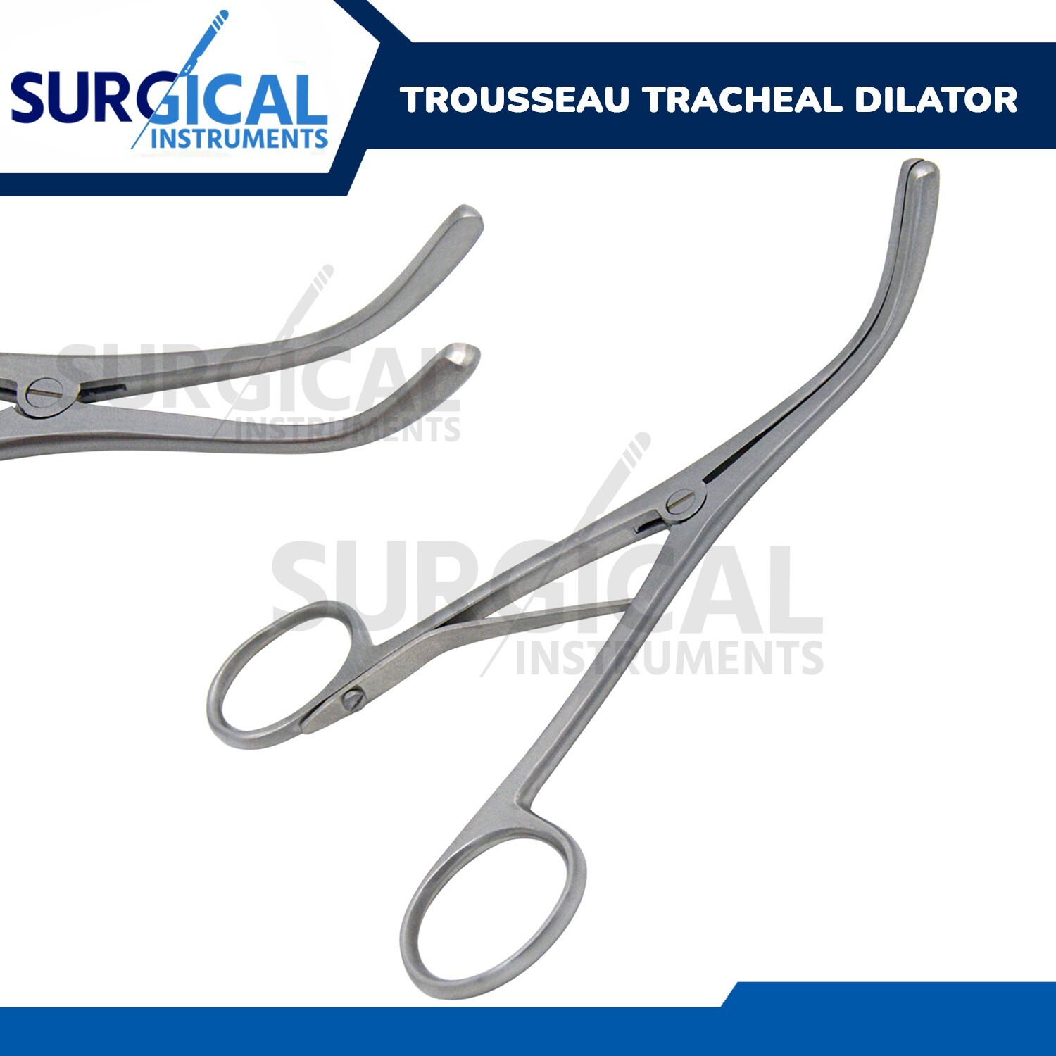 Trousseau Tracheal Dilator Forceps 5.5″ OB/GYN ENT Stainless Surgical German GR