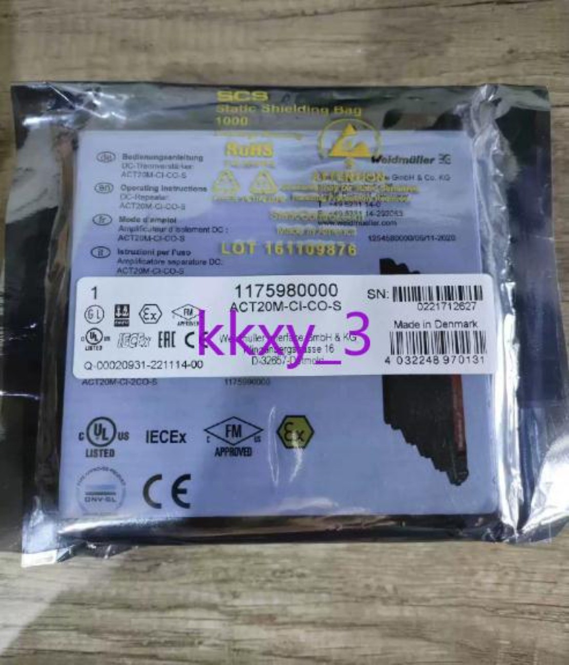 1 PCS Weidmuller Thin Isolator ACT20M-CI-CO-S 1175980000 NEW