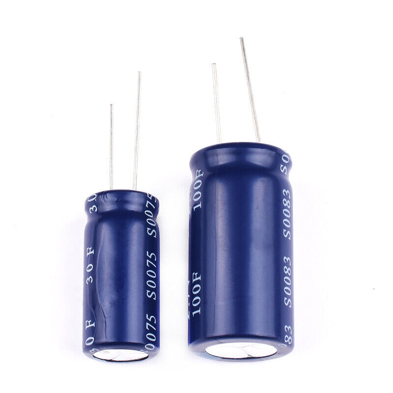 Super Farad Capacitor Available 2.7V Supercapacitor 1F 2F 3F 6.8F 12F to 400F
