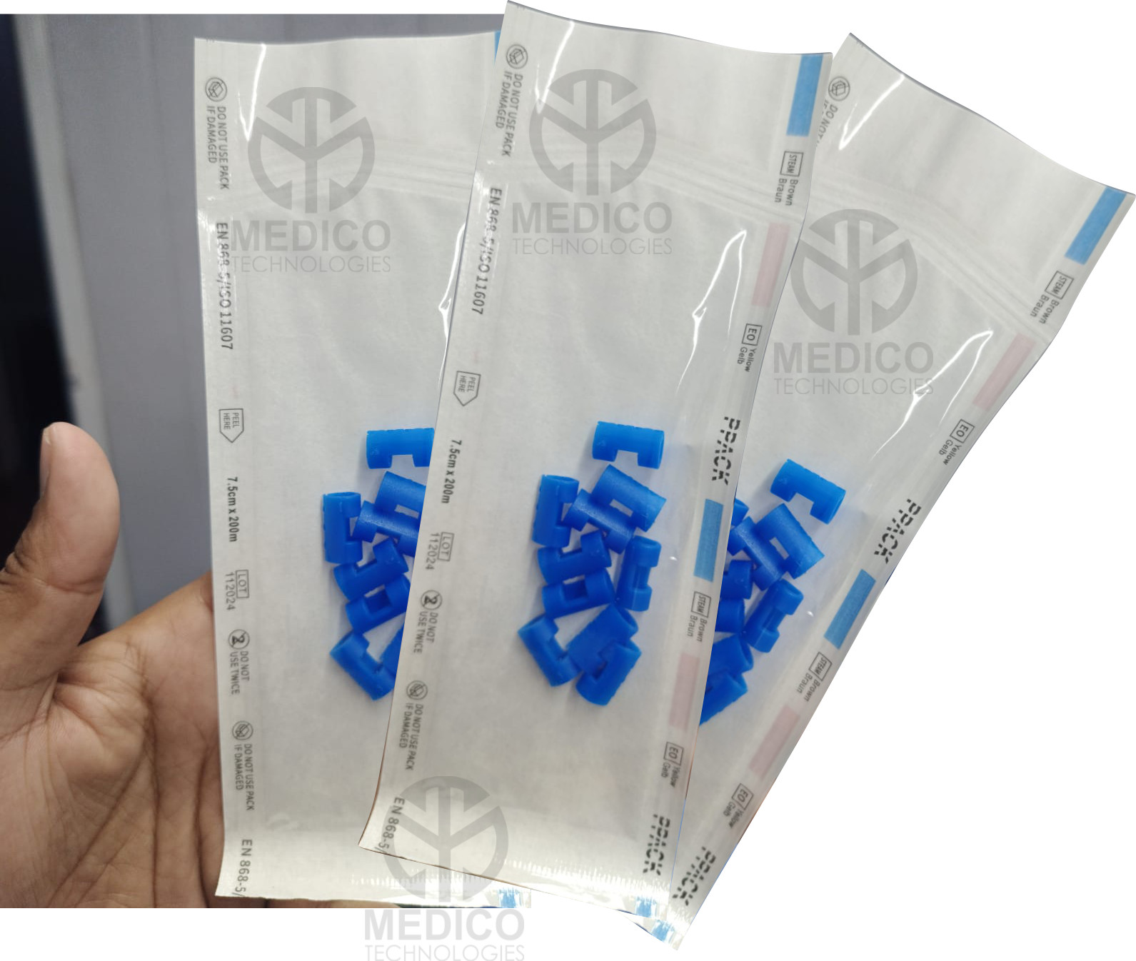Raney Clip Set 150 Plastic Clips + Applicator Forceps Neuro Surgical, Scalp Clip
