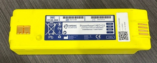 Cardiac Science Powerheart AED G3 Battery 9146-302 (Yellow)