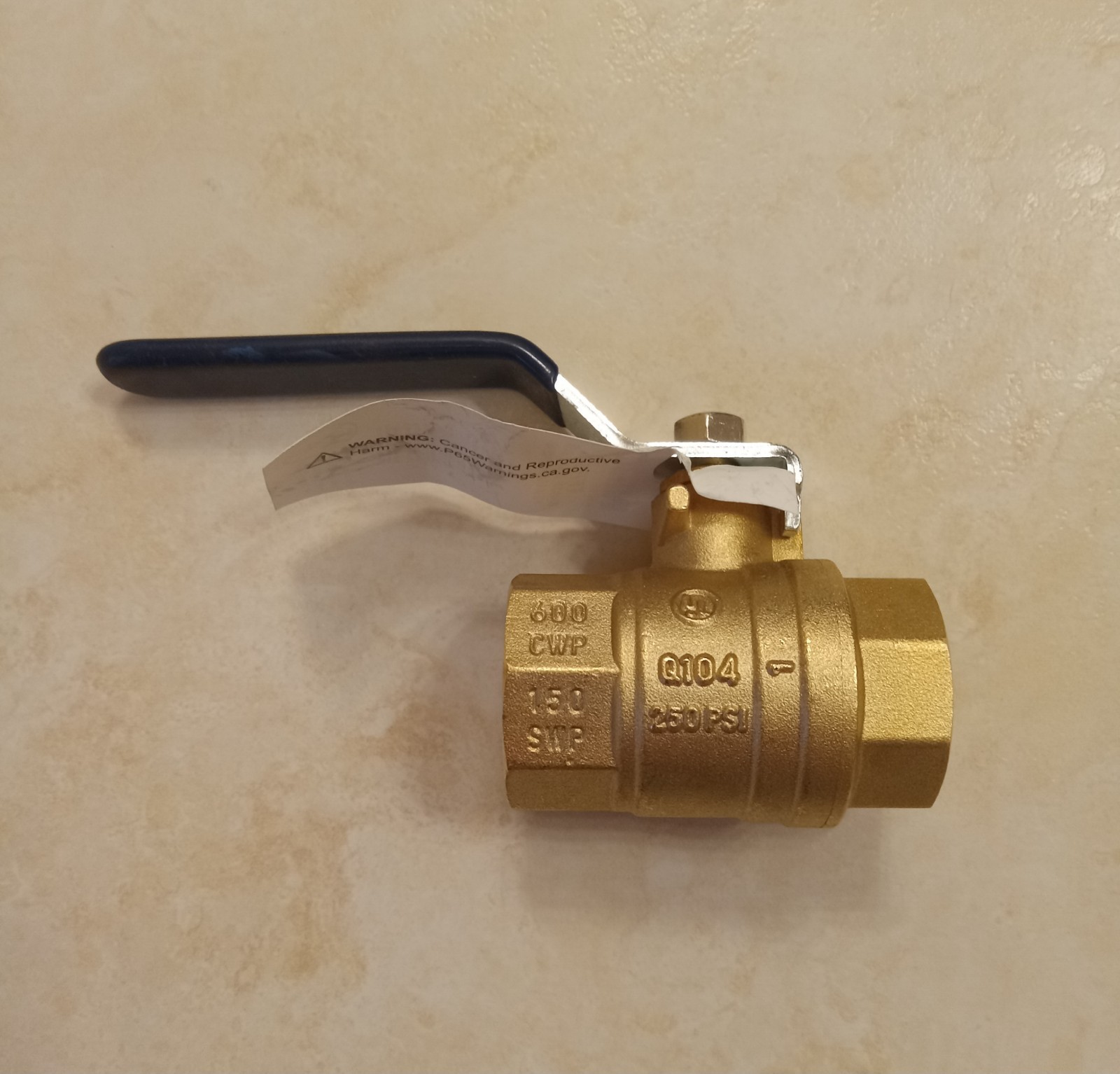 NIBCO TFP600A Brass Ball Valve 1″ NPT Thread End 150-SWP / 600-WOG, Full Port