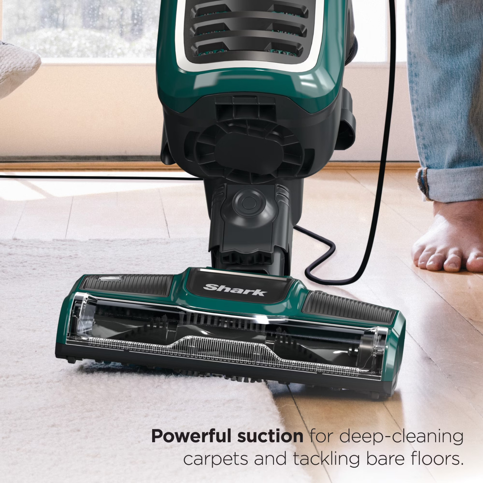 Shark Navigator Swivel Pro Plus Upright Multi Surface Vacuum, NV250 Emerald