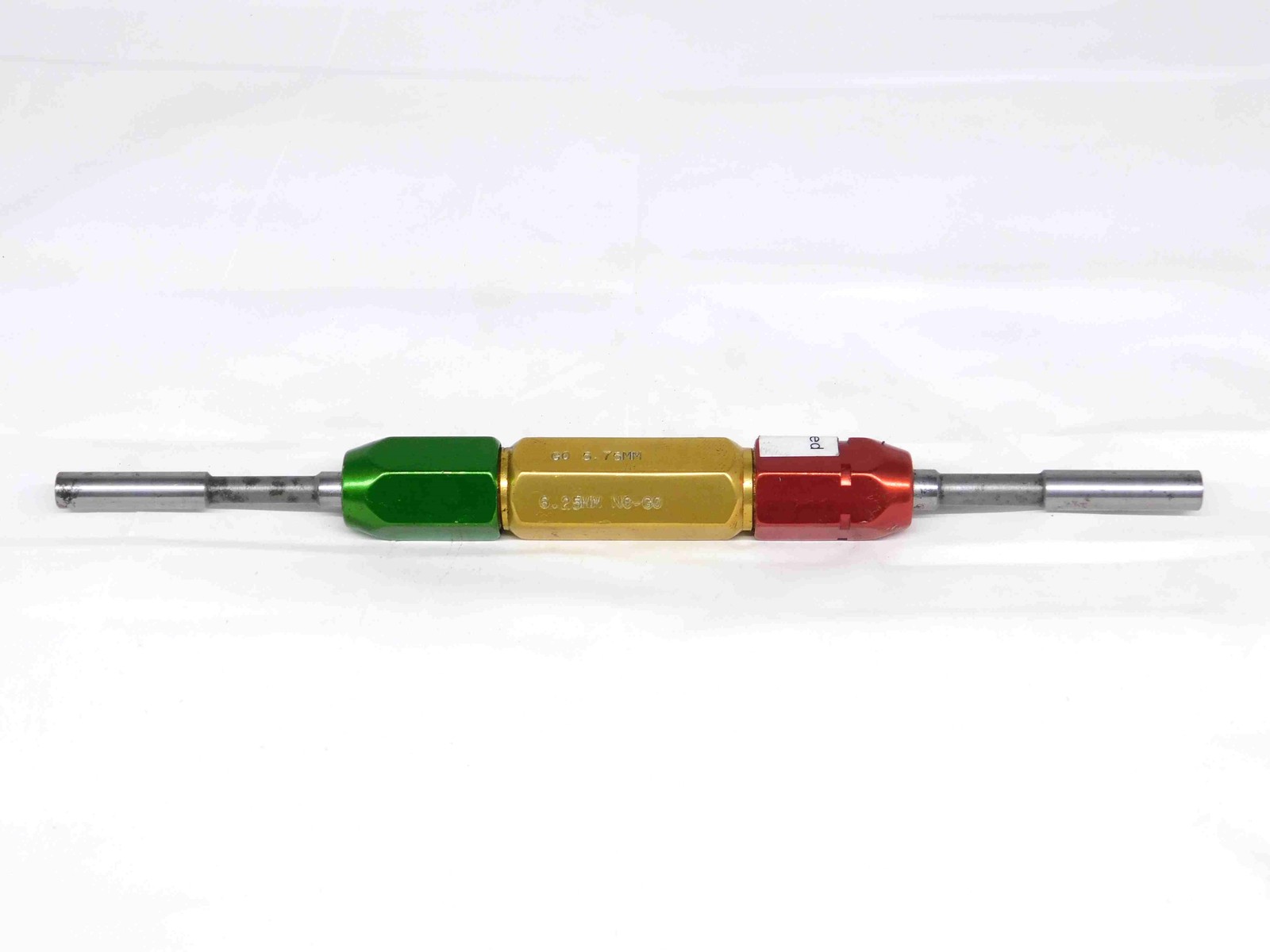 5.750 & 6.250 METRIC PIN PLUG GAGE GO NO GO 6.000 -.250 6 mm .2461 5.75 6.25