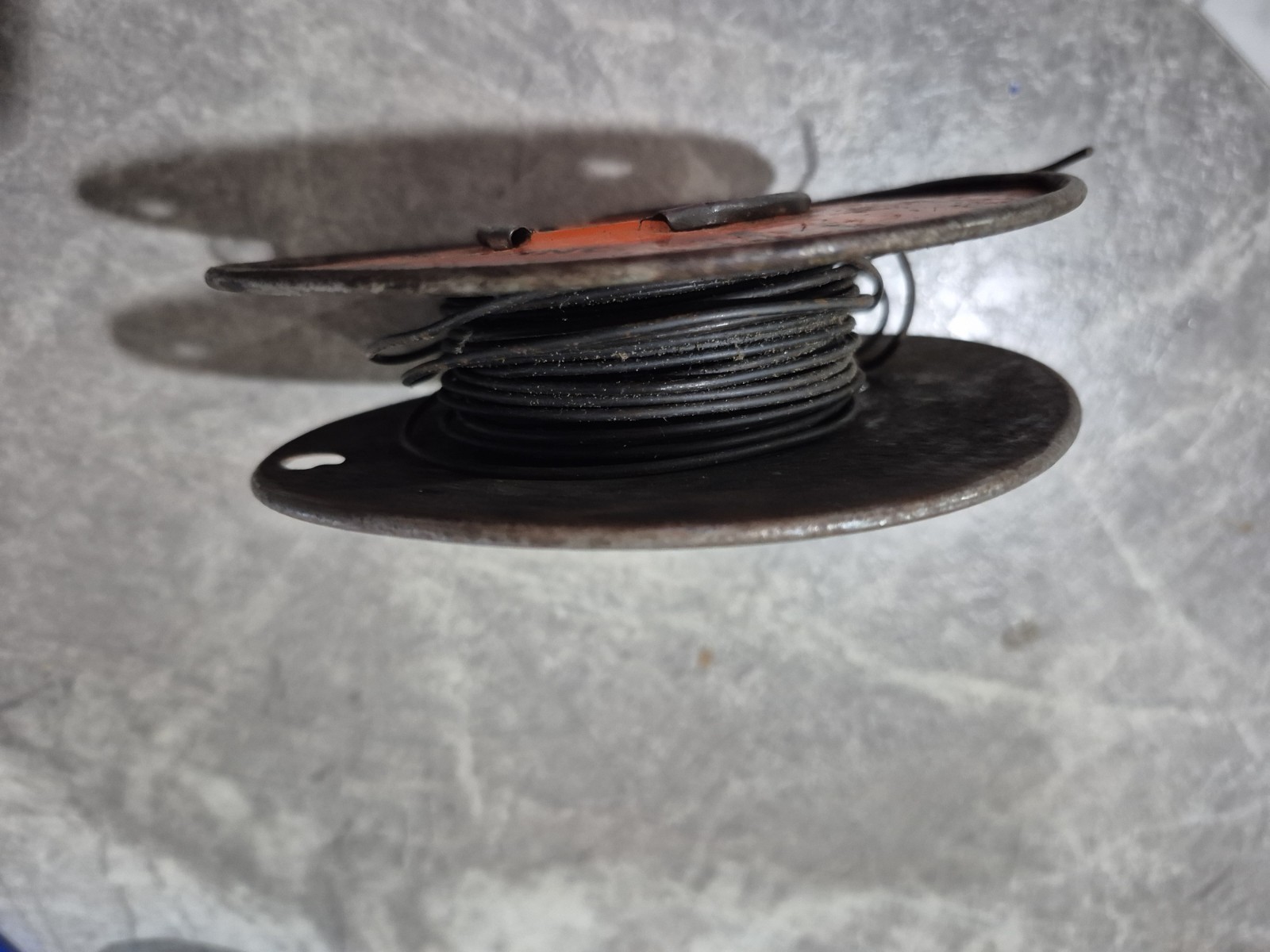 Vtg DORMAN PRODUCTS INC Cincinnati Black Annealed Mechanics Wire Spool Used