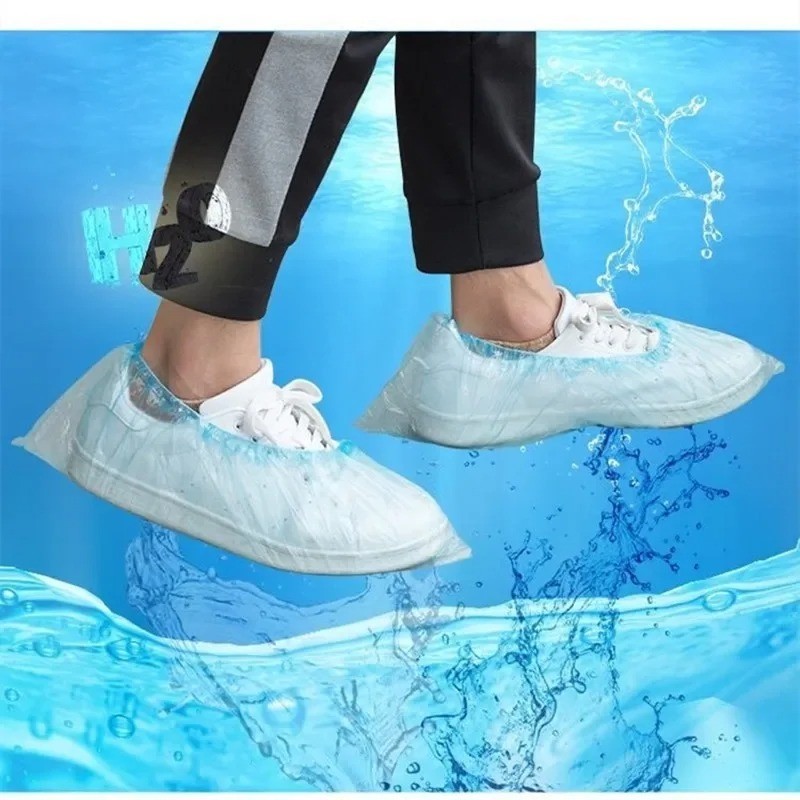 Disposable Non-Slip Shoe Covers (1000 Pairs) Blue Extra Large Non-Woven Durable