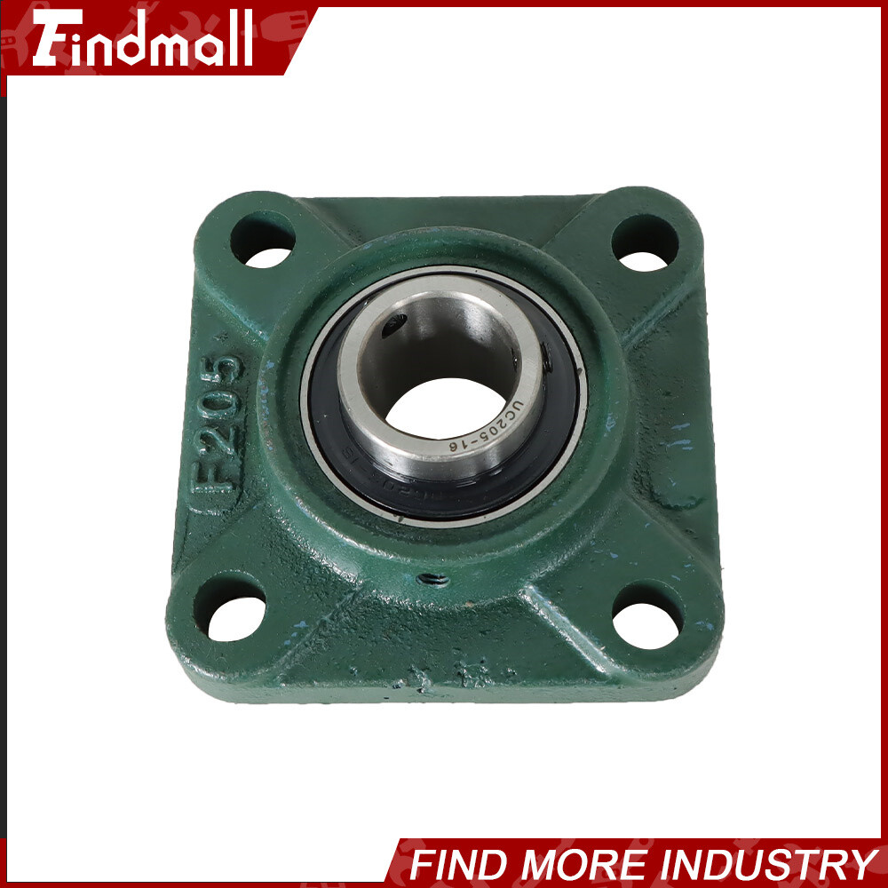 4 PCS UCF205-16 Solid Base Pillow Block Flange Bearing 1″ Bore 4 Bolt