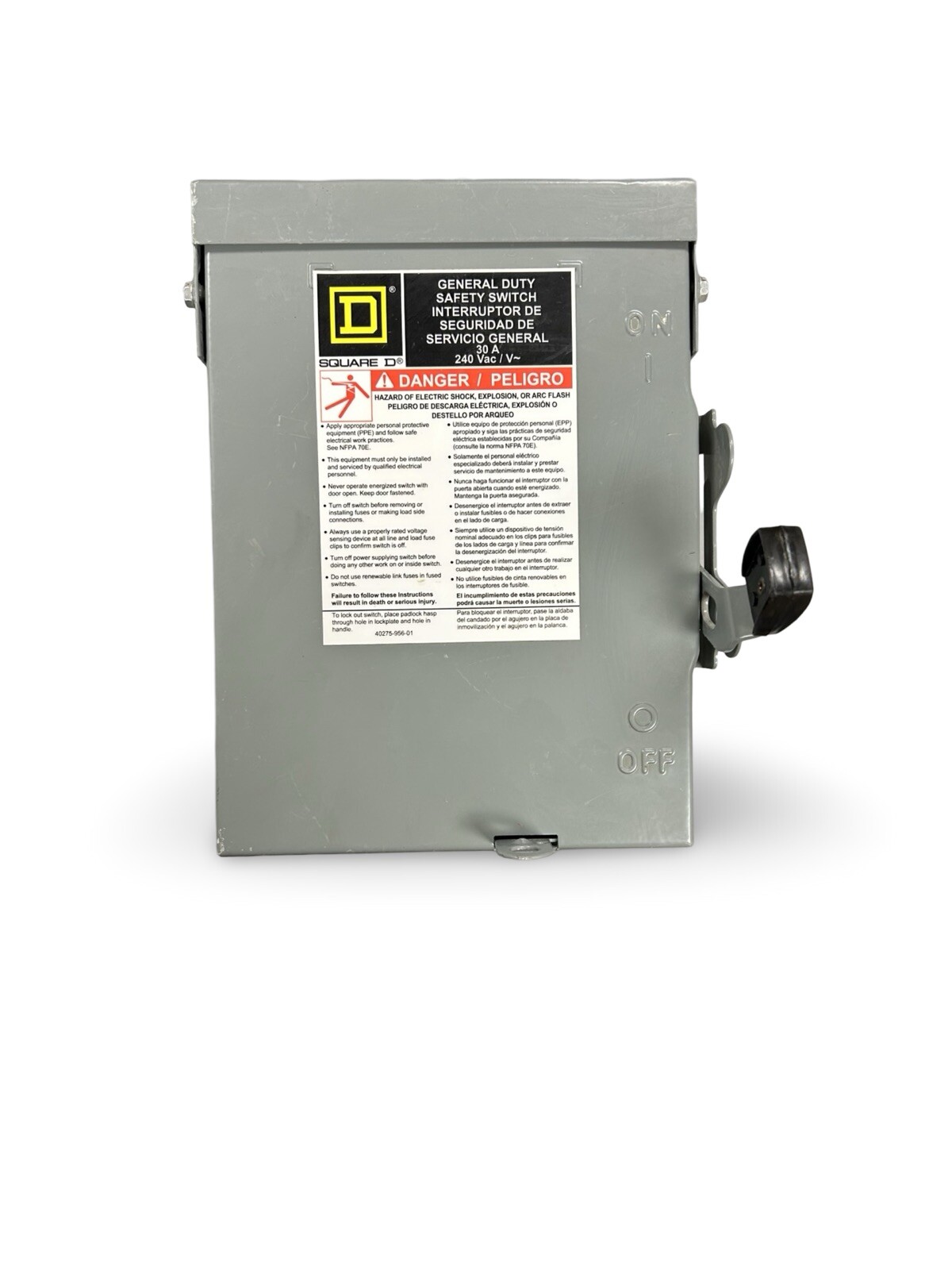 Square D D221NRB 30A Safety Switch