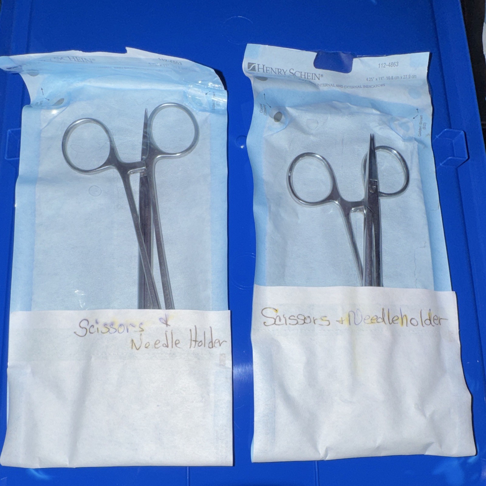 Needle Holder and Scissors Instrument Sets, lot of 2