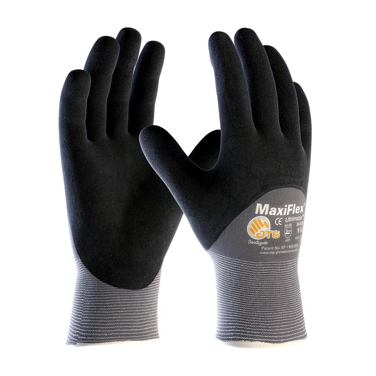 34-875/XL PIP G-Tek Maxiflex II, Black & Gray,XL Protective Industrial Products