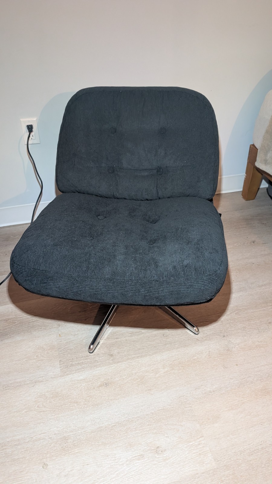 DYVLINGE Swivel chair, Kelinge black