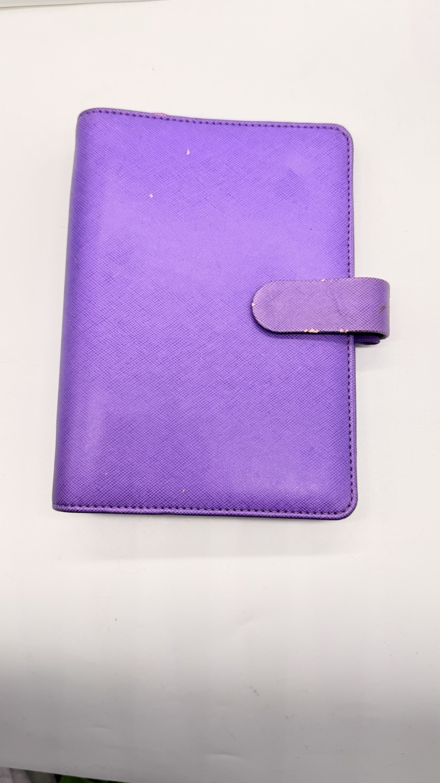 Filofax saffiano Purple Personal Size Organizer Six-Ring Binder Planner