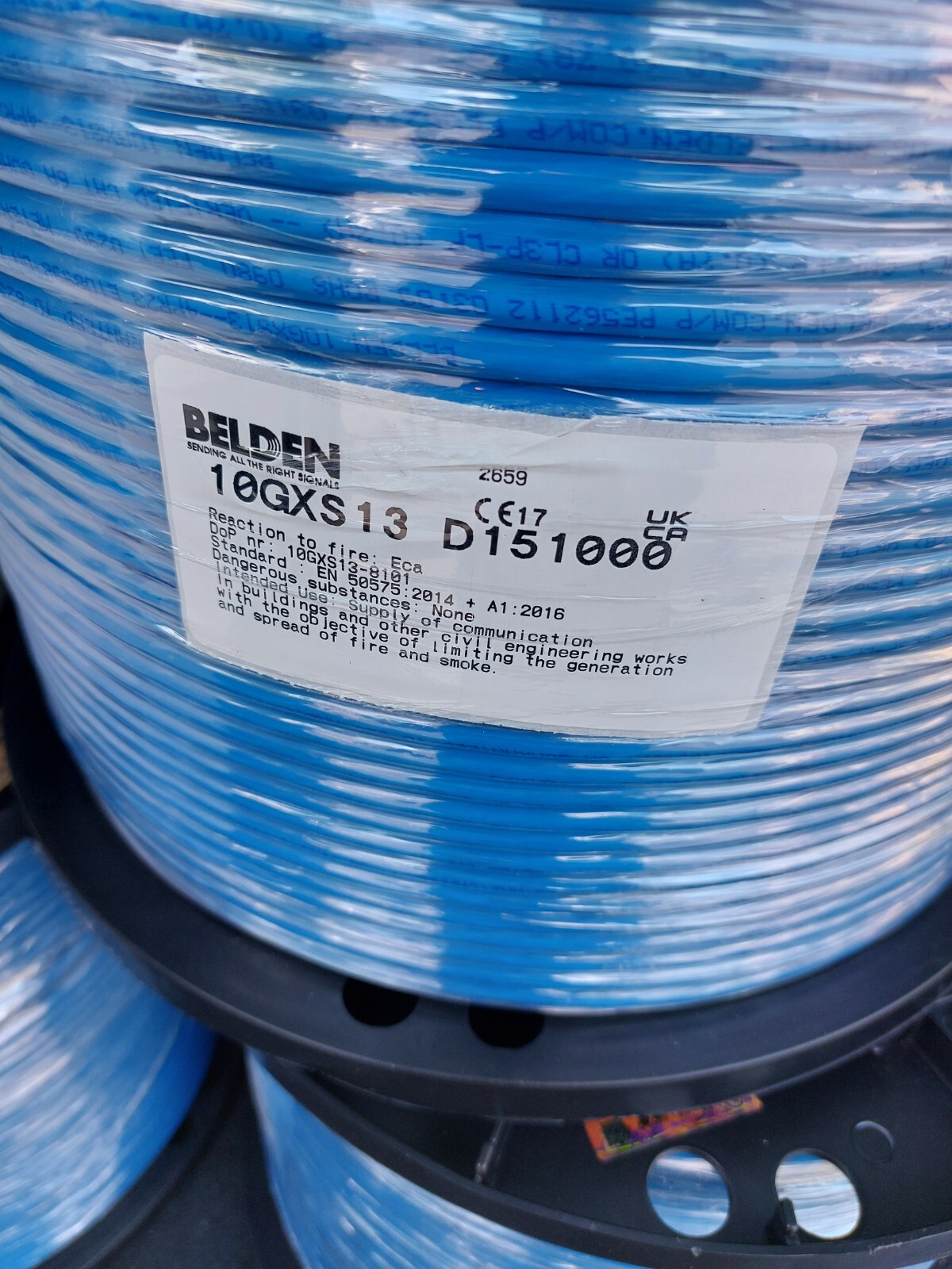 BELDEN CAT 6A 10GXS13 D151000 CMP 1000 FEET -BLUE