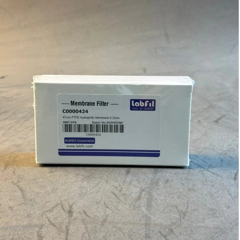 100PCS/PACK PTFE Hydrophilic Membrane Filter Φ47mm, Pore Size 0.22um / 0.45um
