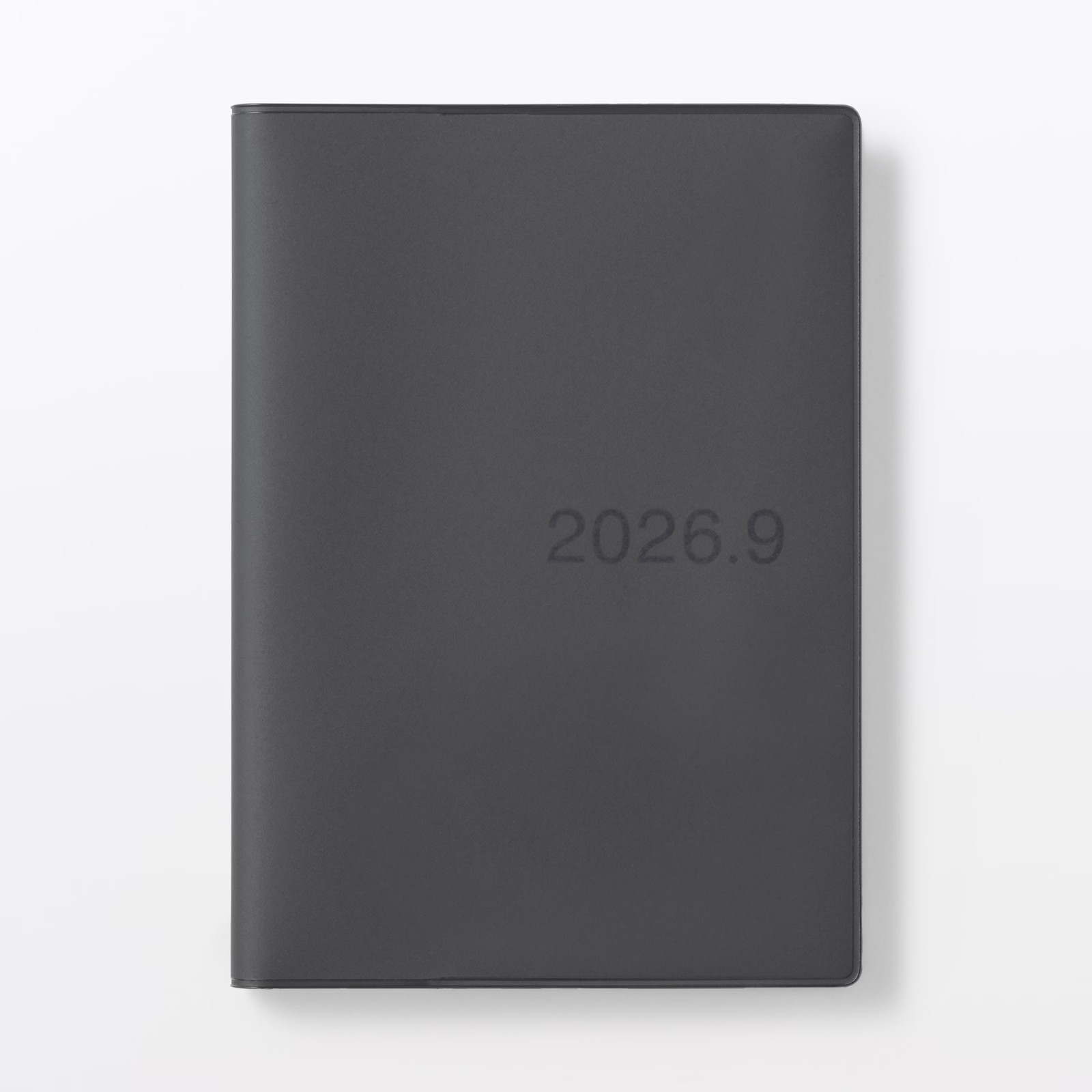 Muji 2026 August Start Monthly Weekly Planner Dark-Grey A6/B6/A5/B5