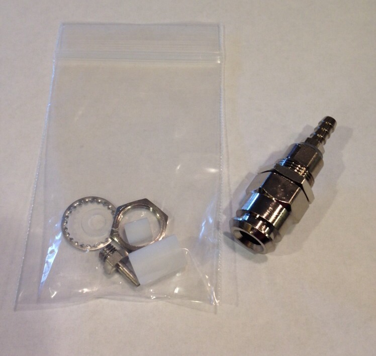 Dental Air And Water Quick Disconnect QD Female Panel Mount w/shut off DCI 0006