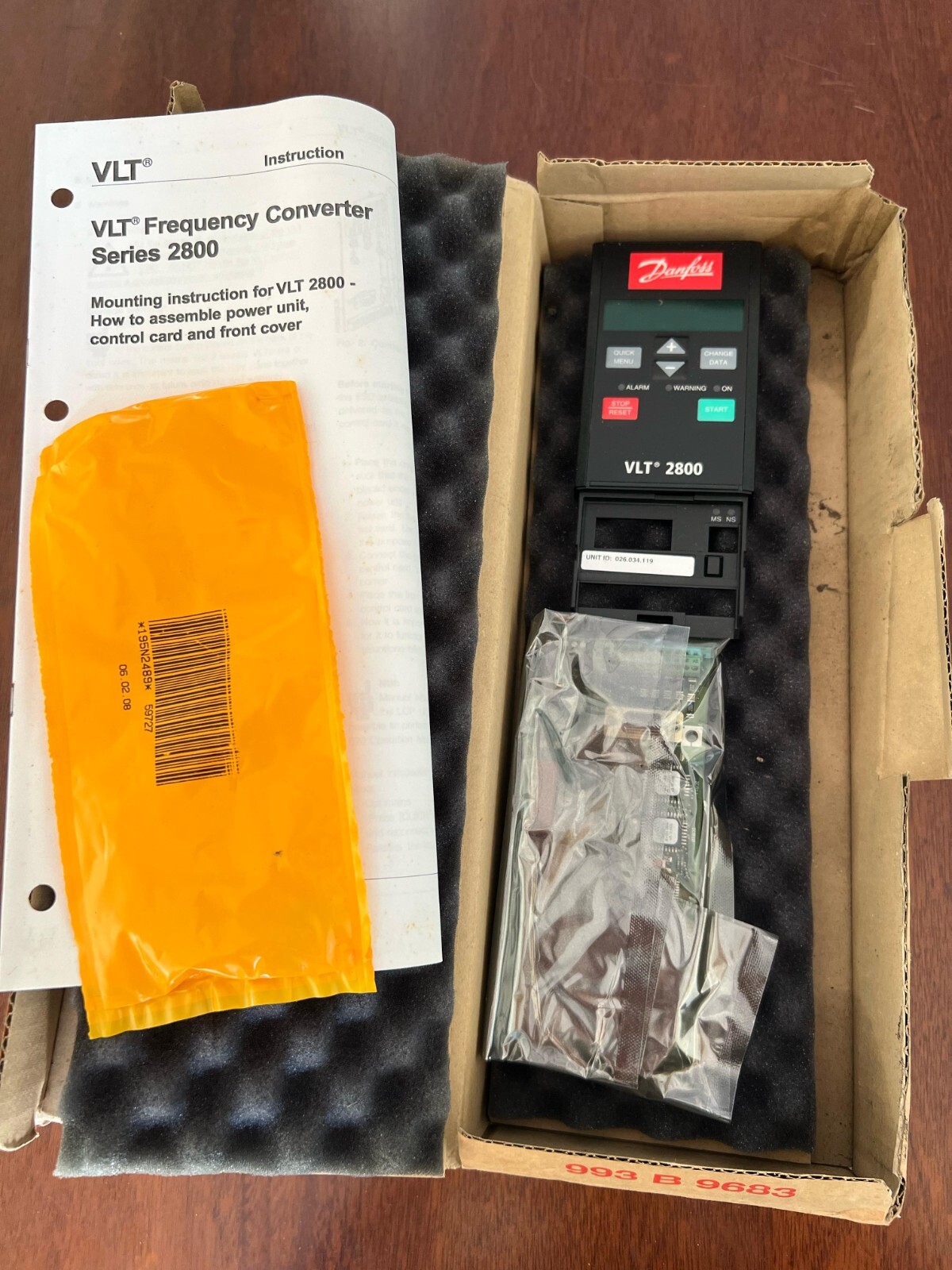 DANFOSS 195N0602 New Condition VLT 2800 c261