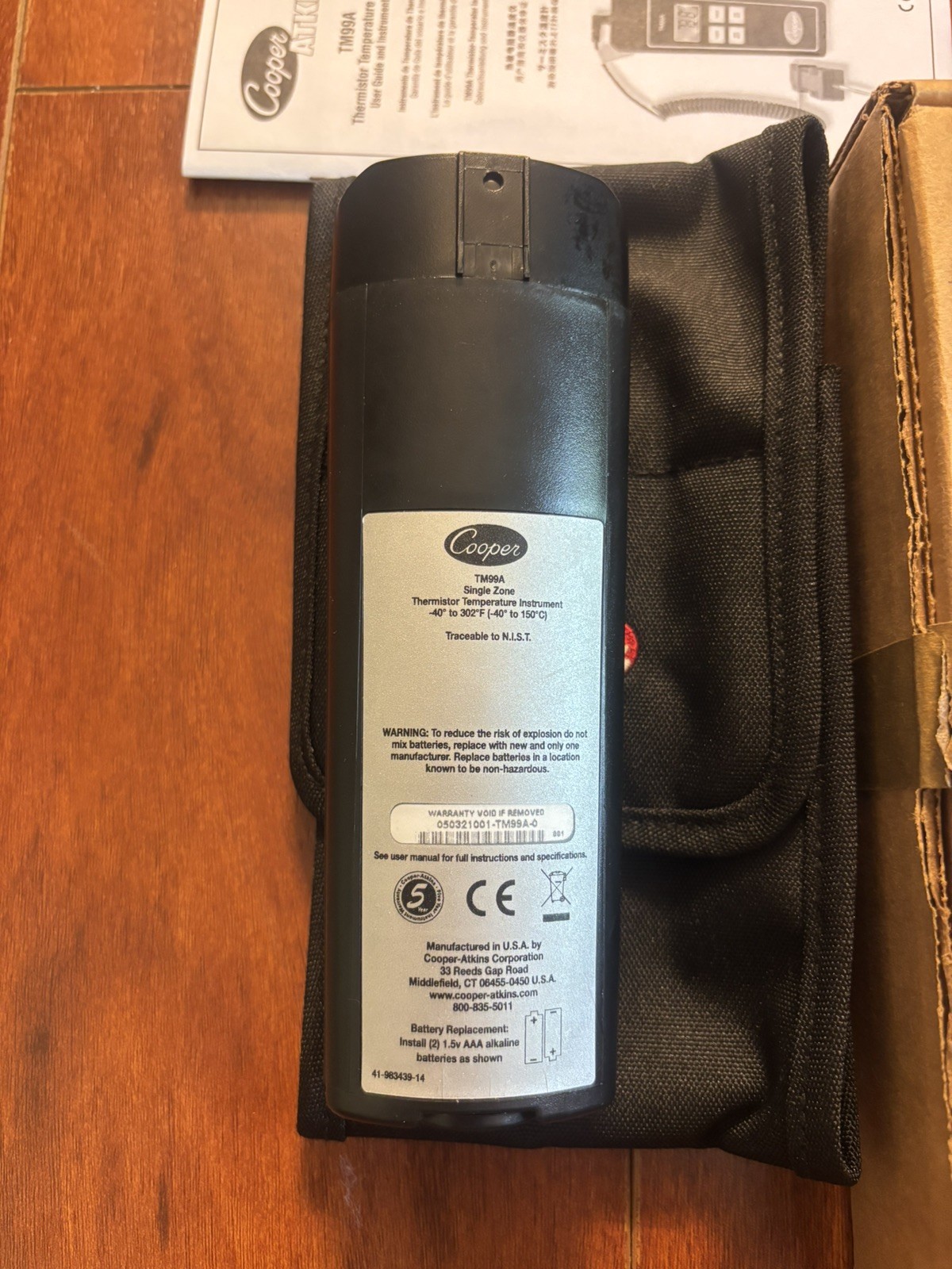 Cooper-Atkins TM99A-0 Thermistor Temperature Instrument Without Probe