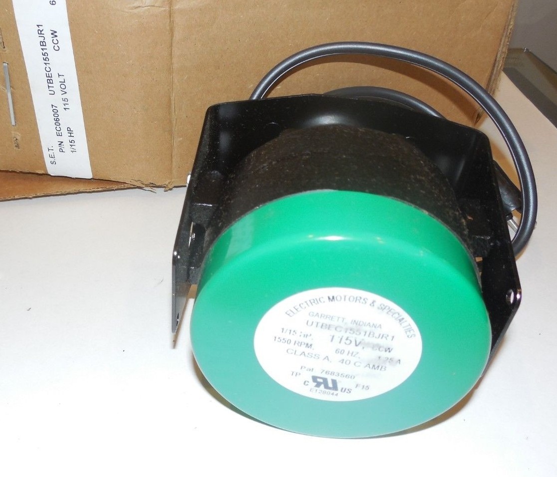 EM&S Unitronix ECM Unit Bearing Motor 1/15 HP 1550 rpm 115V UTB EC06007 CCW