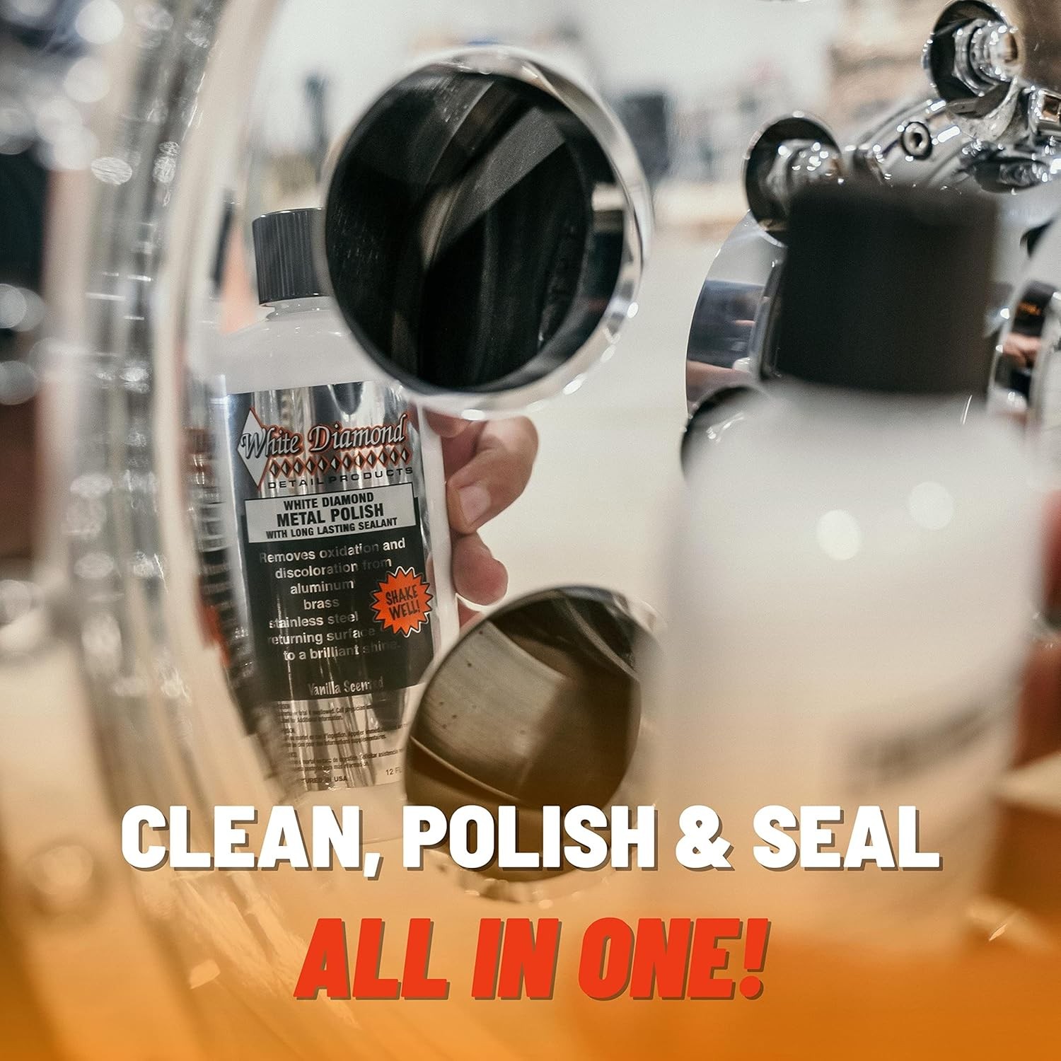 Metal Polish with Long Lasting Sealant, 12 fl oz Removes Oxidation (US Only)