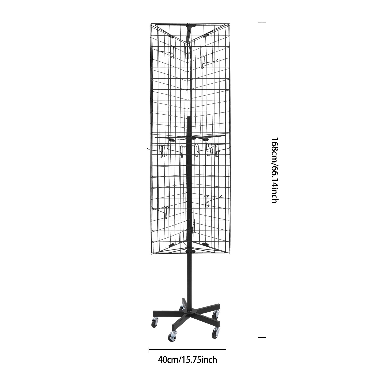 Triangular Grid Panel Display Stand Floor Standing Gridwall Display Stand