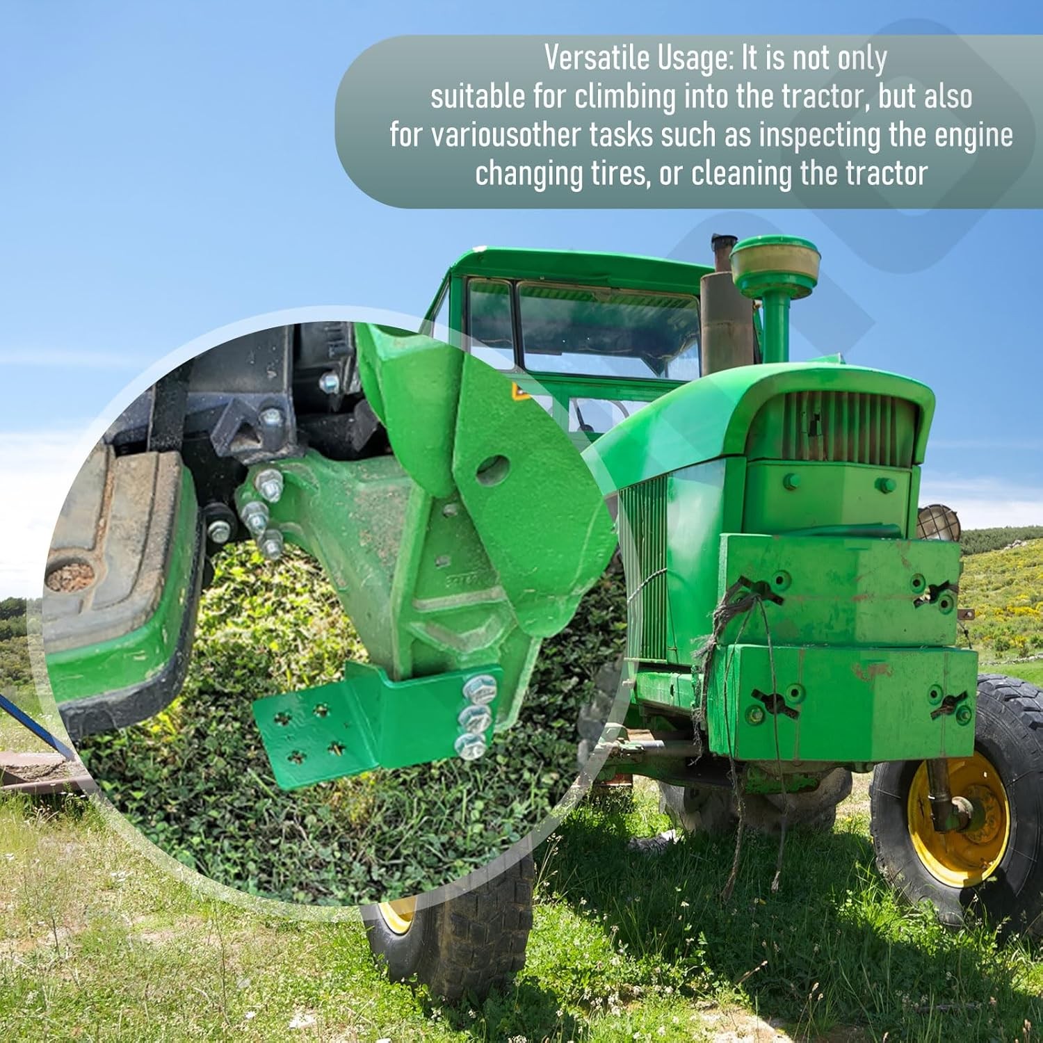 Ohoho Bolt On 6″ Tractor Step Driver Side Compatible with Joh-n Deere 1025R