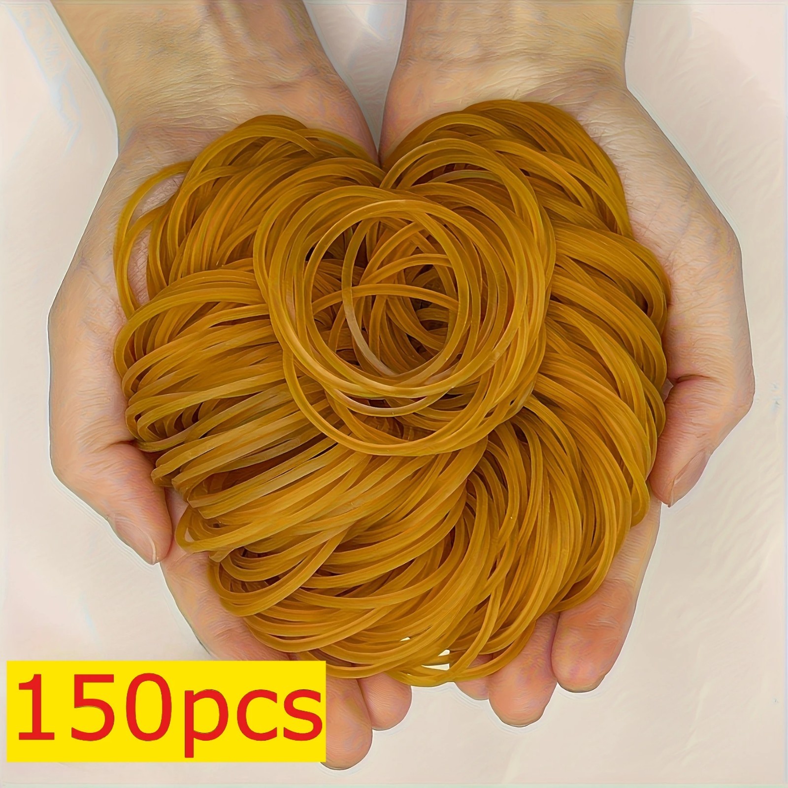 300pcs Rubber Strong Elastic 40mm Diameter Multi-Purpose Natural Rubber Bands